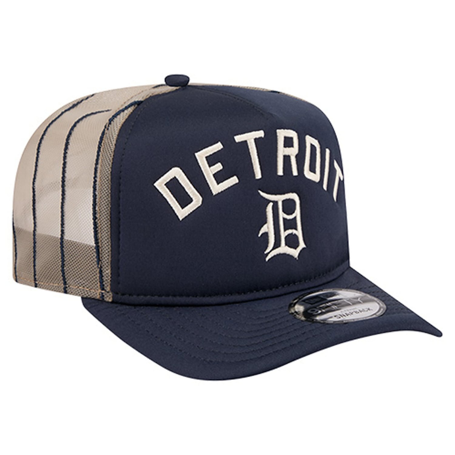New Era Detroit Tigers Vintage Arched Foam Front 9FIFTY A-Frame Adjustable Trucker Hat - view number 3