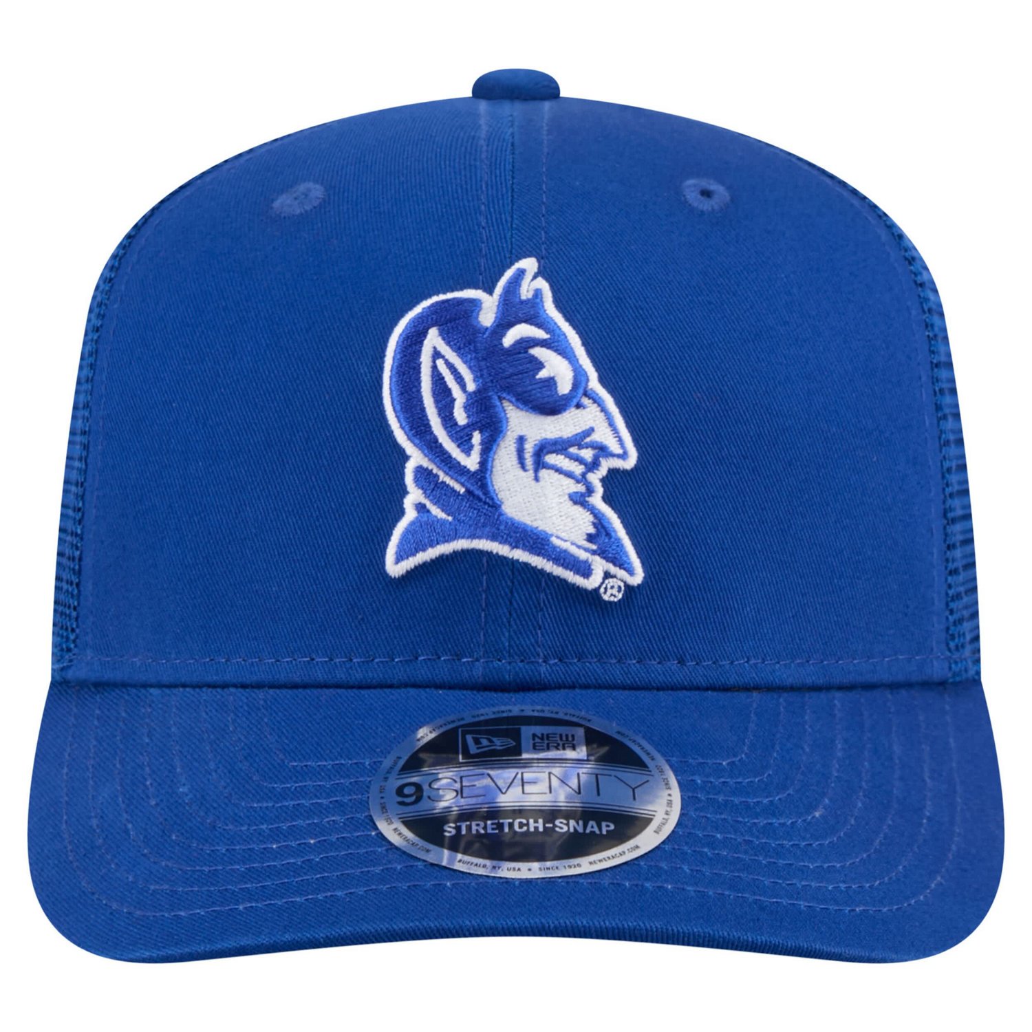 New Era Duke Blue Devils Primary 9SEVENTY Trucker Stretch-Snap Hat - view number 2