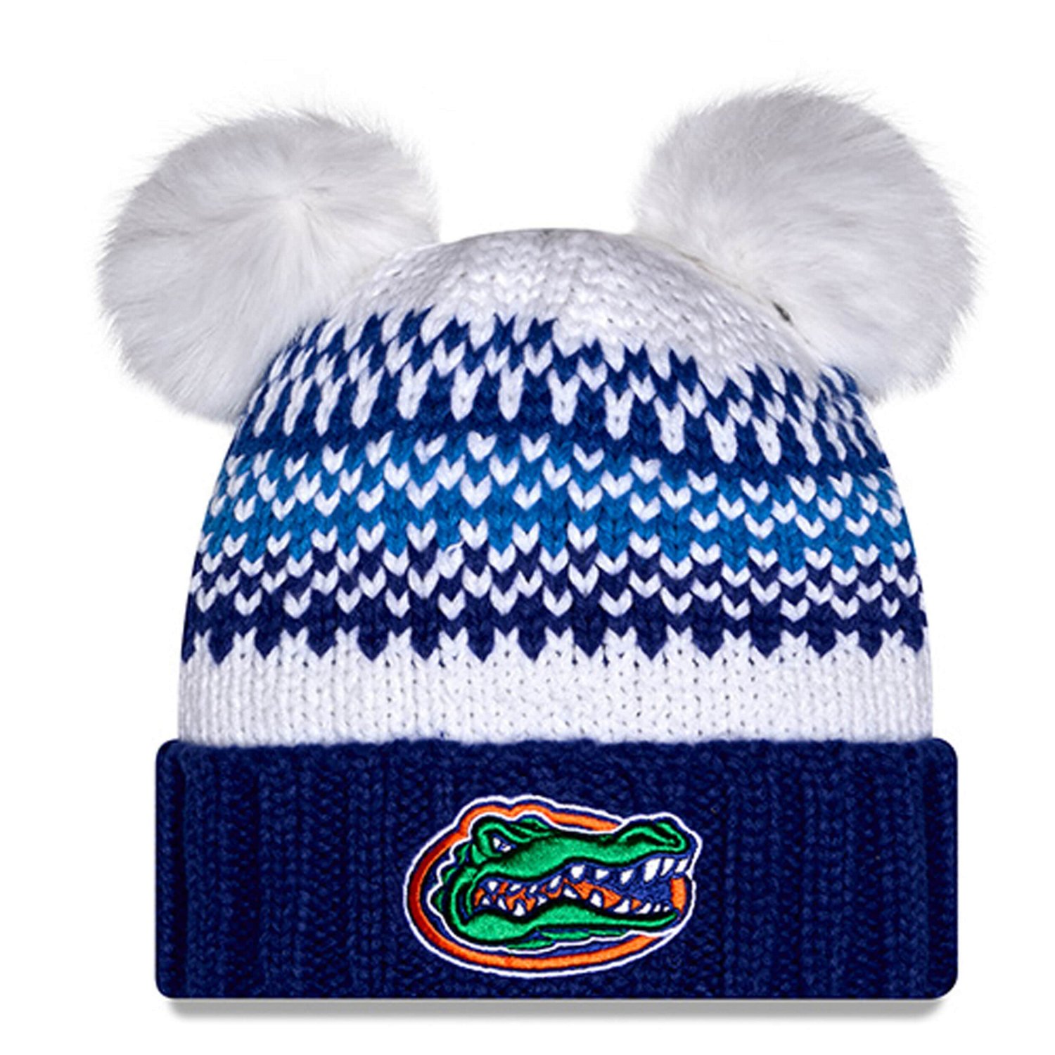 New Era Florida Gators Double Pom  Print Cuffed Knit Hat