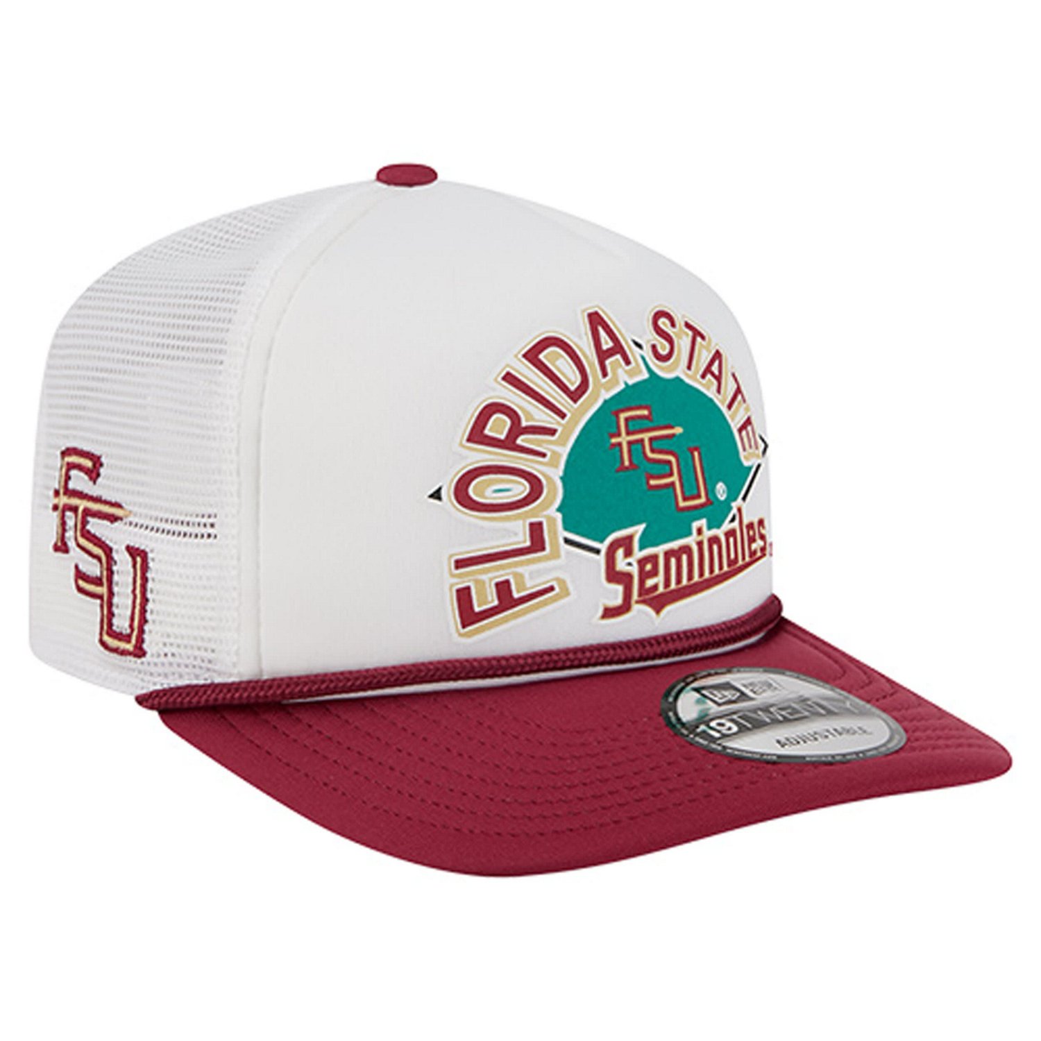 New Era Florida State Seminoles Diamond 19TWENTY Golfer Adjustable Hat