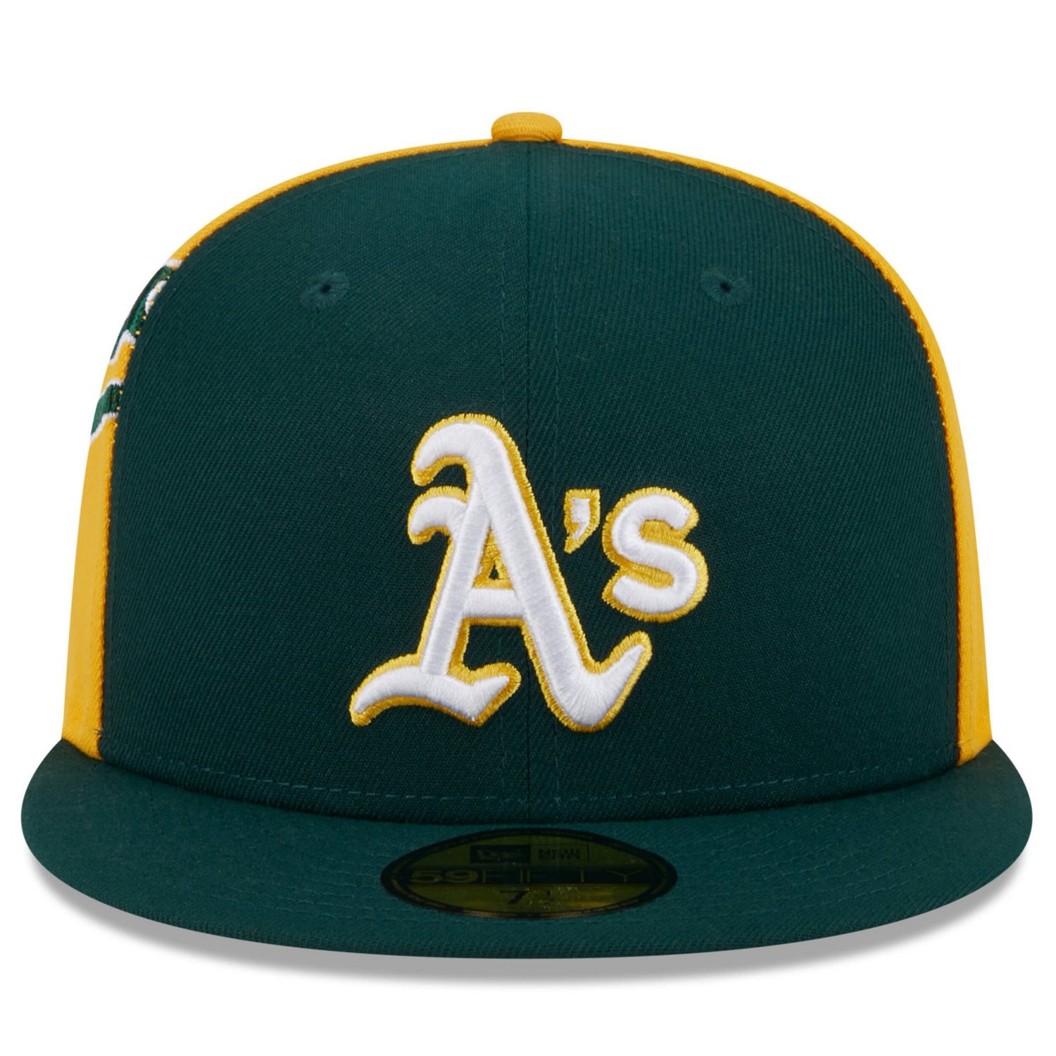 New Era Gold Athletics Gameday Sideswipe 59FIFTY Fitted Hat