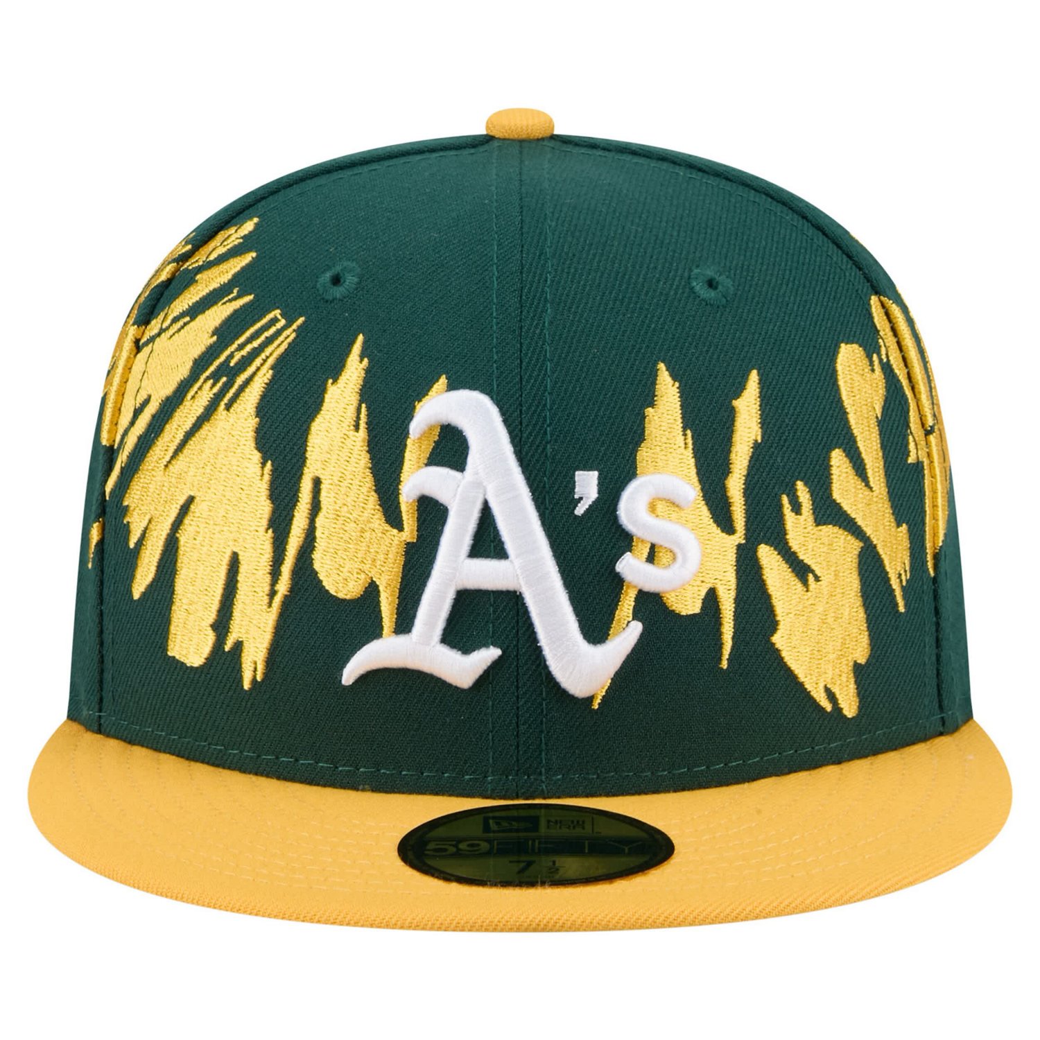 New Era Gold Athletics Retro Pattern 59FIFTY Fitted Hat