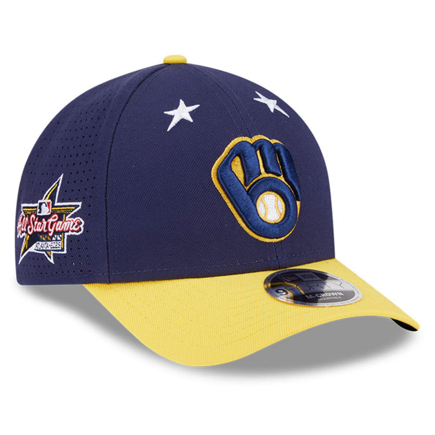 New Era Gold Milwaukee Brewers 2025 MLB All-Star Game 9FORTY M-Crown Adjustable Hat - view number 1