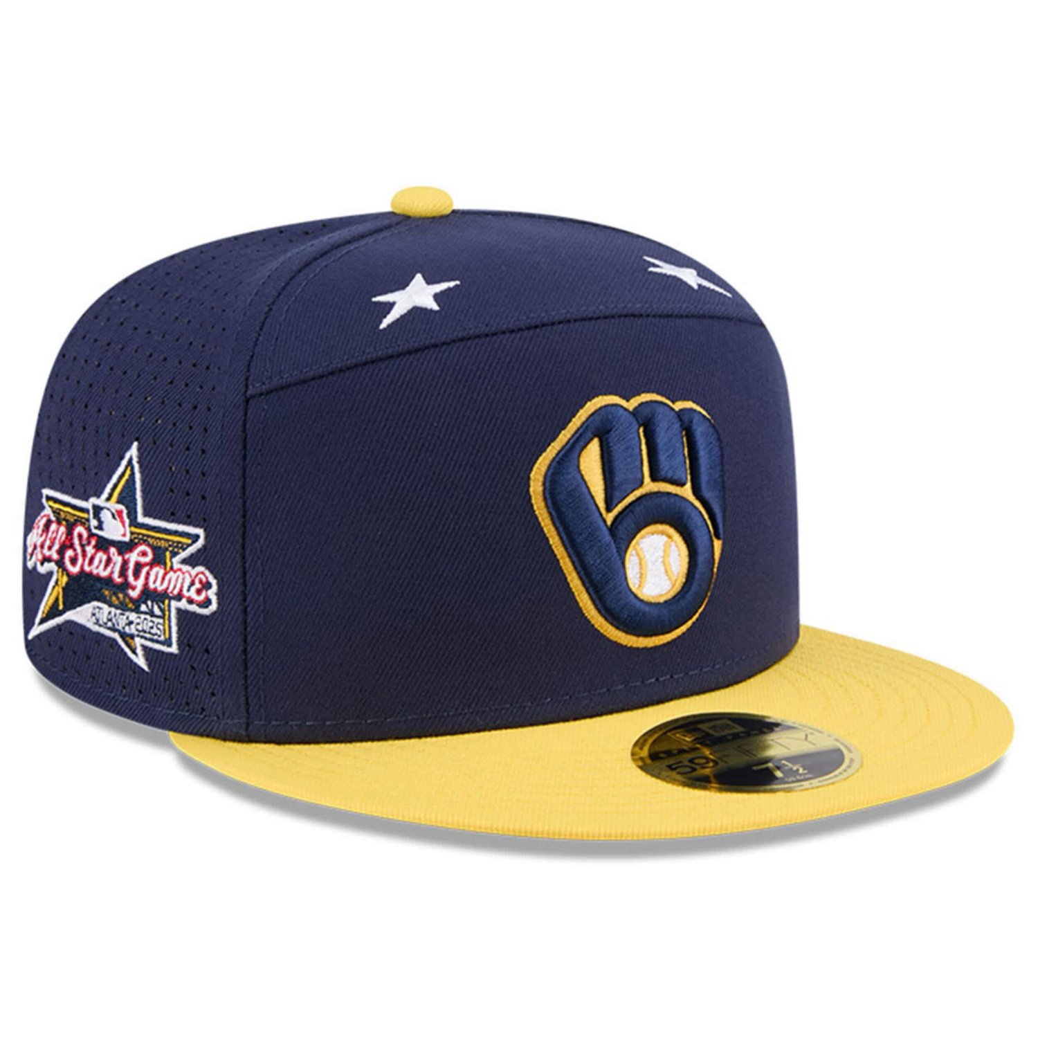 New Era Gold Milwaukee Brewers 2025 MLB All-Star Game Side Patch 59FIFTY Fitted Hat