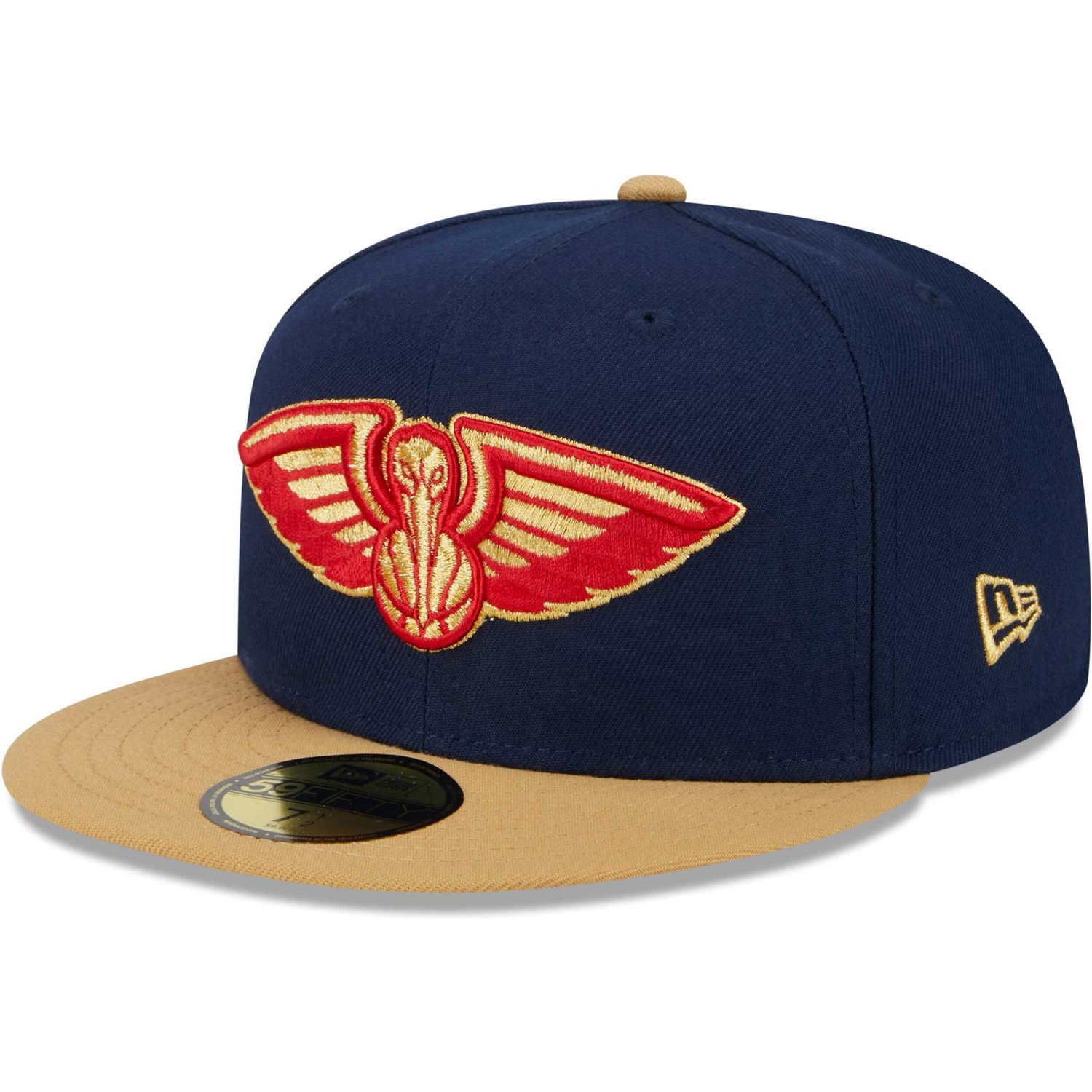 New Era /Gold New Orleans Pelicans Gameday Gold Pop Stars 59FIFTY Fitted Hat                                                     - view number 3