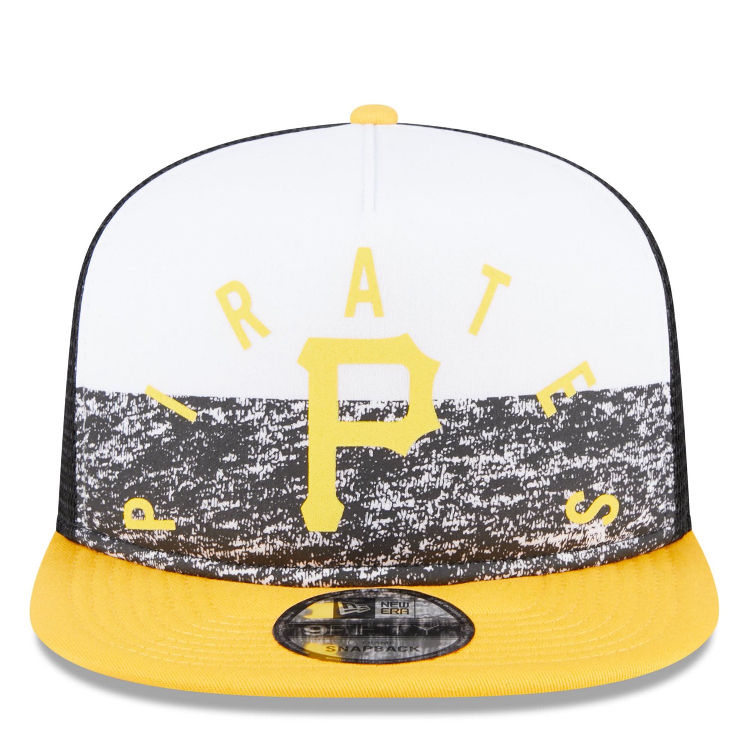 New Era Gold Pittsburgh Pirates Team Foam Front A-Frame Trucker 9FIFTY Snapback Hat
