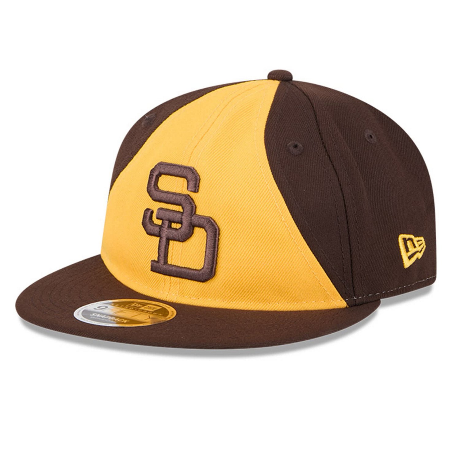 New Era Gold San Diego Padres Baseball Hall of Fame Retro Crown 9FIFTY Adjustable Hat - view number 3