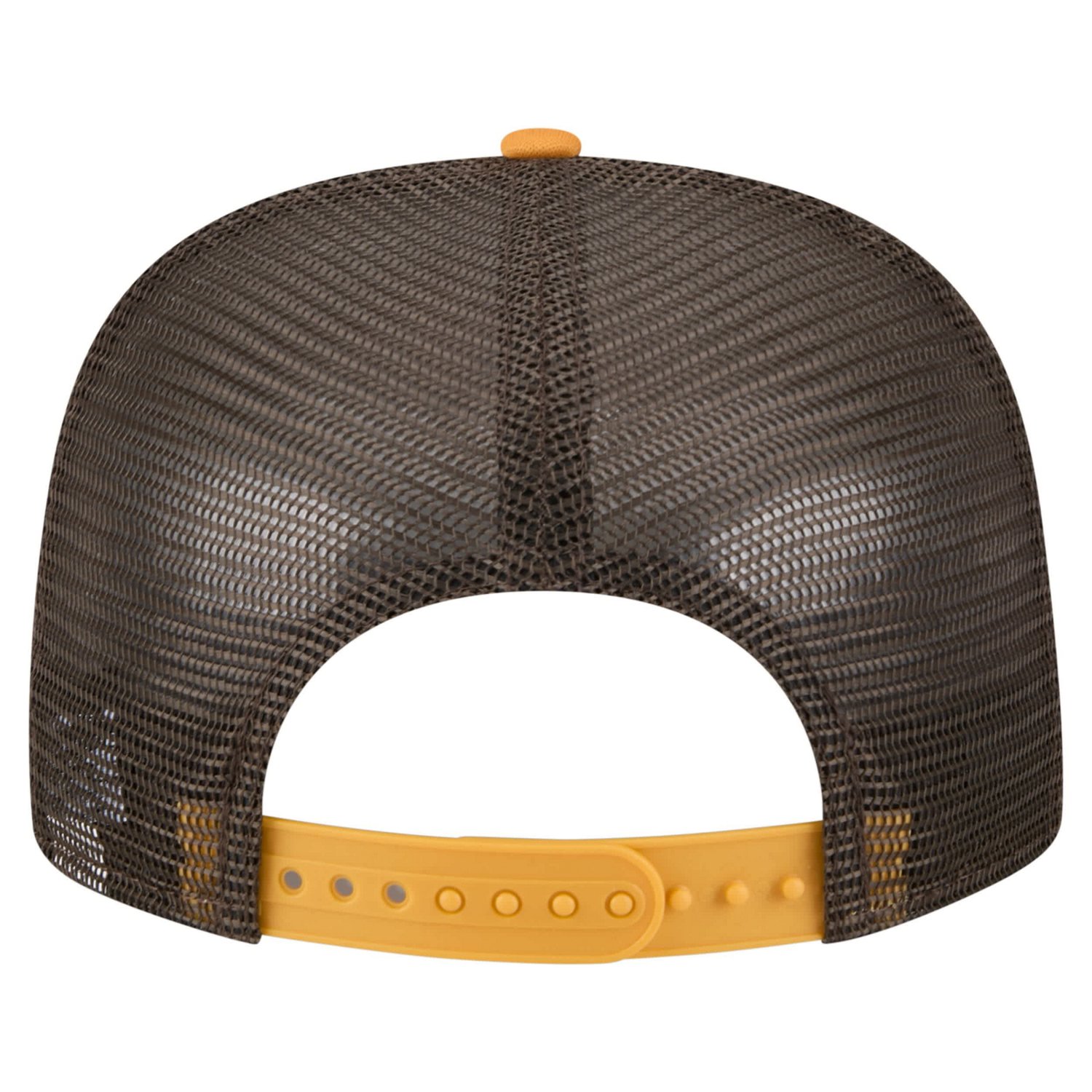 New Era Gold San Diego Padres Retro Script Trucker 9FIFTY Snapback Hat