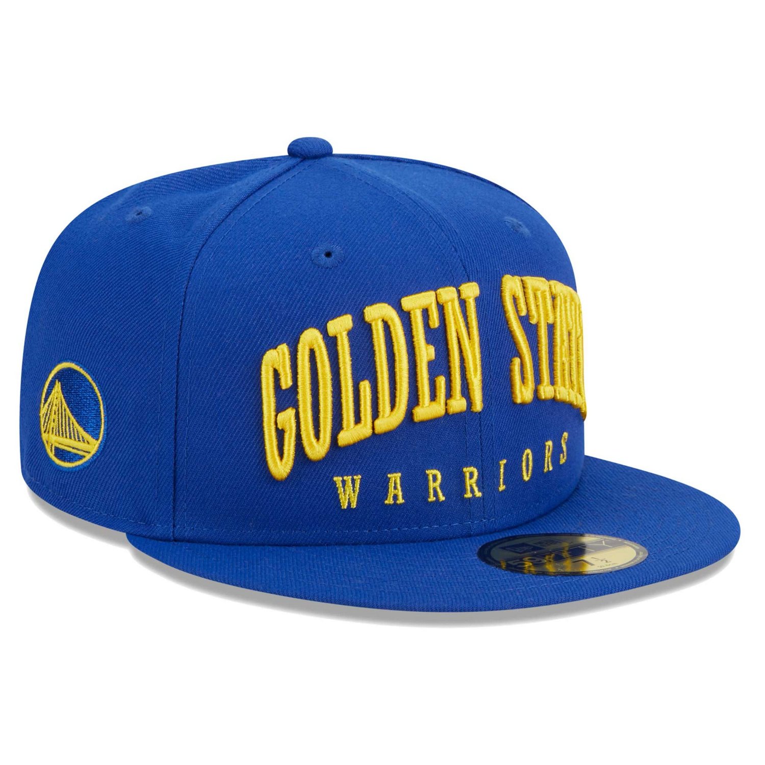 New Era Golden State Warriors Big Arch Text 59FIFTY Fitted Hat