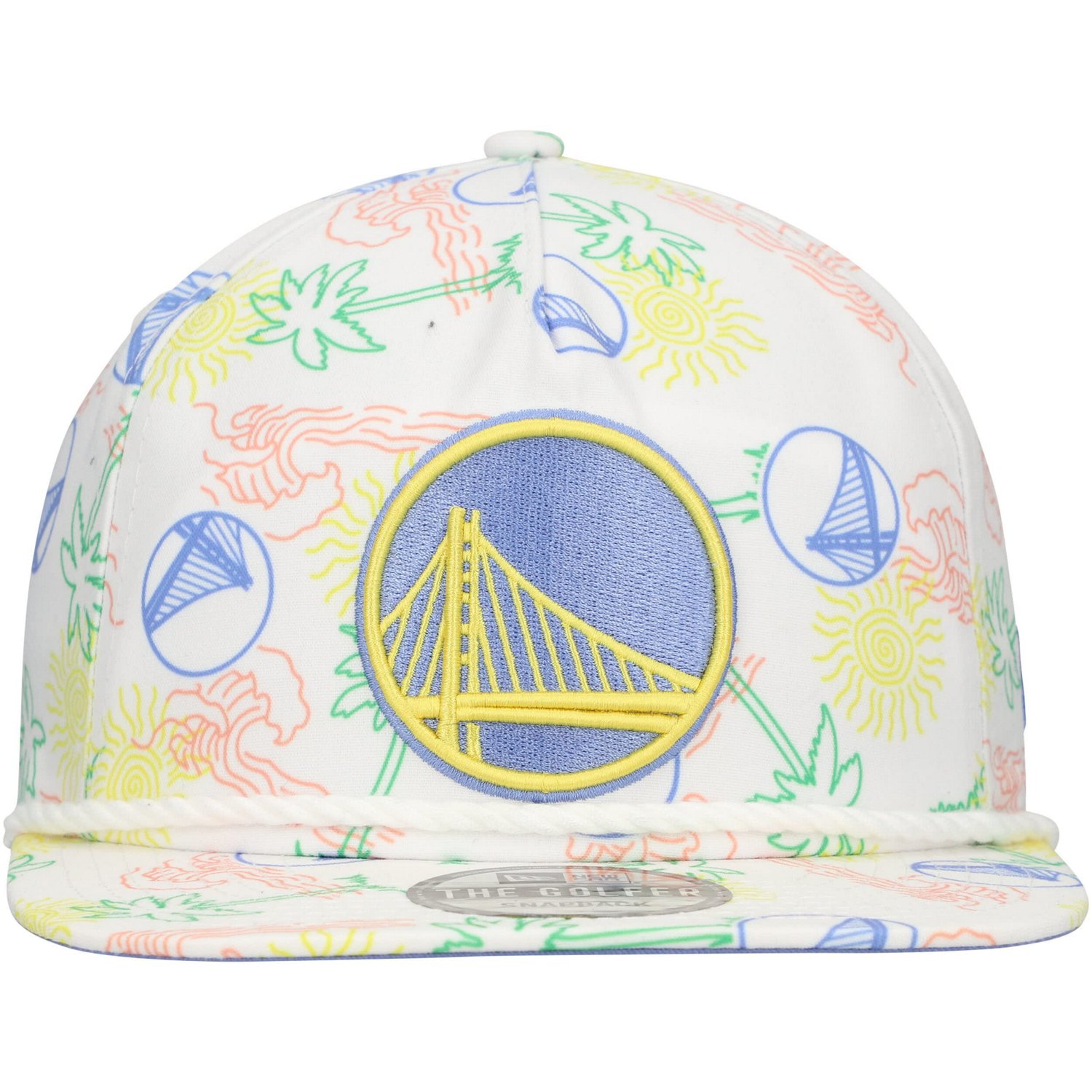 New Era Golden State Warriors Palm Trees and Waves Golfer Adjustable Hat