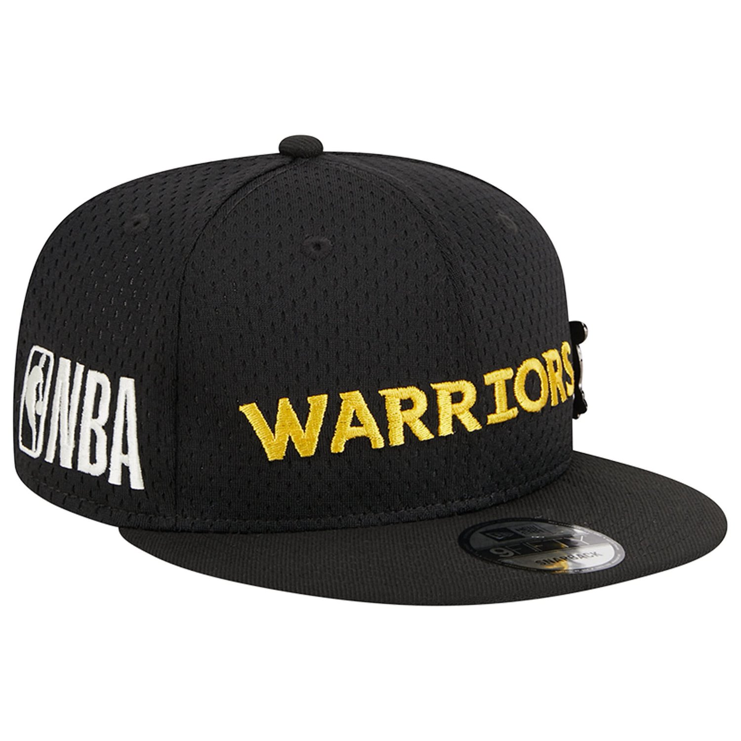 New Era Golden State Warriors Post-Up Pin Mesh 9FIFTY Snapback Hat