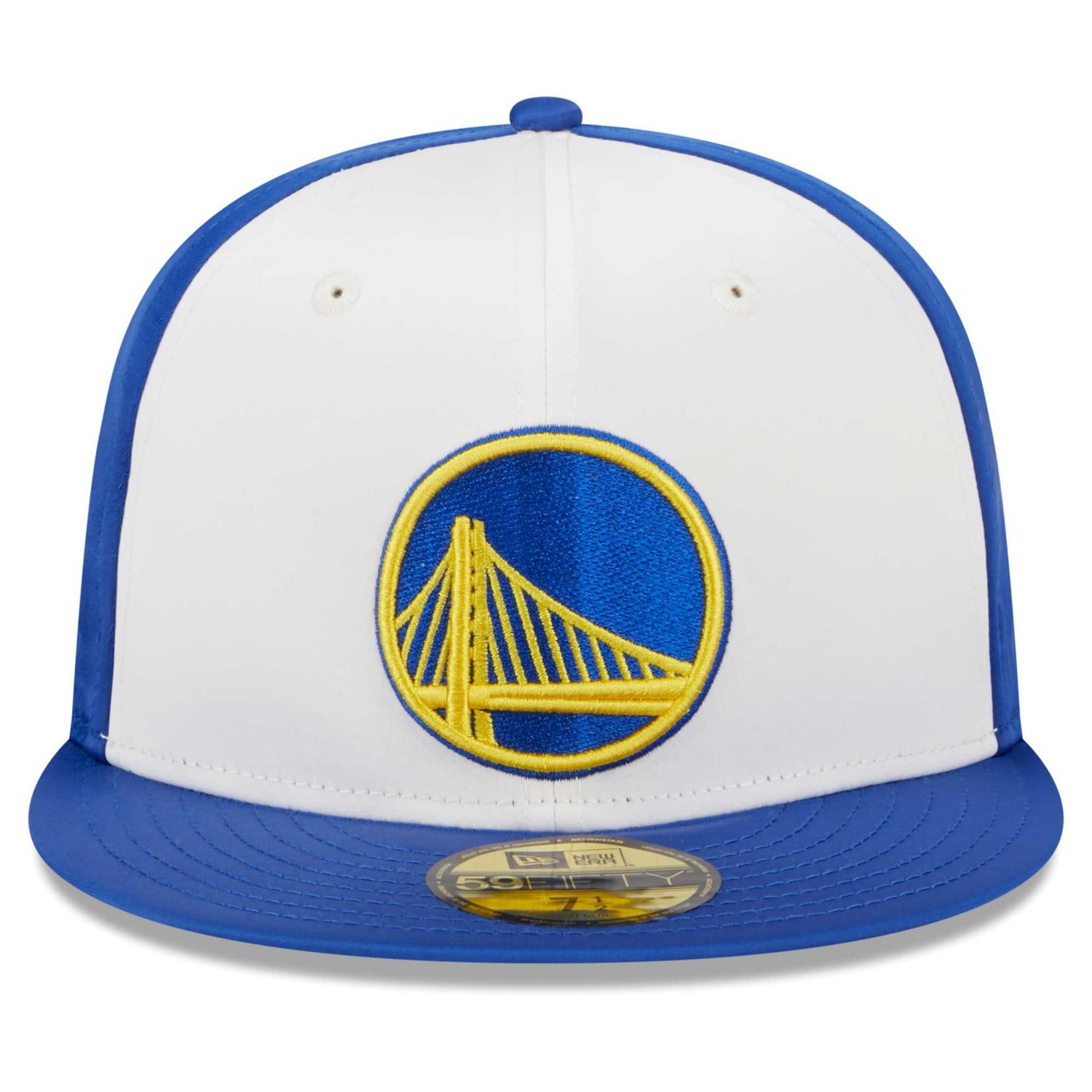 New Era Golden State Warriors Throwback Satin 59FIFTY Fitted Hat                                                                 - view number 2