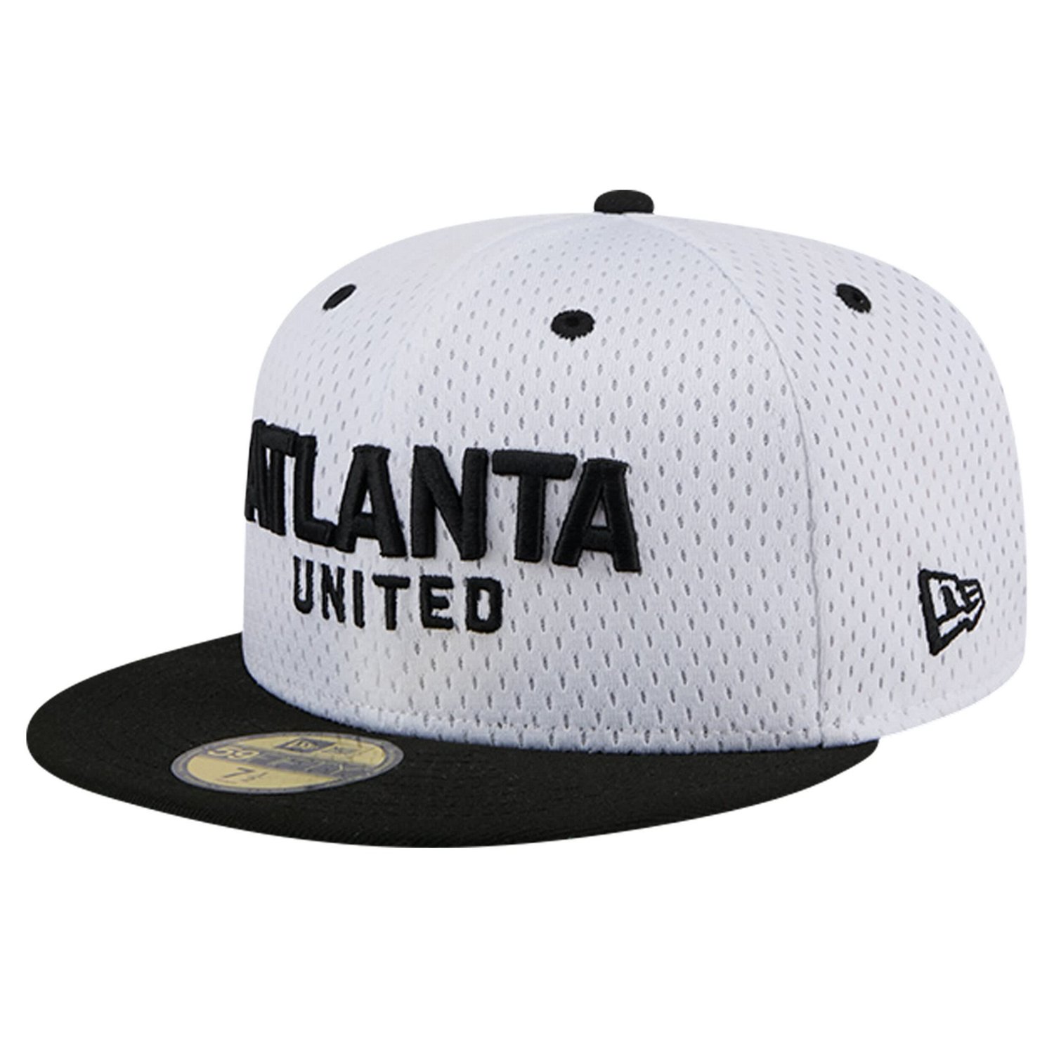 New Era Gray Atlanta United FC Throwback Mesh 59FIFTY Fitted Hat