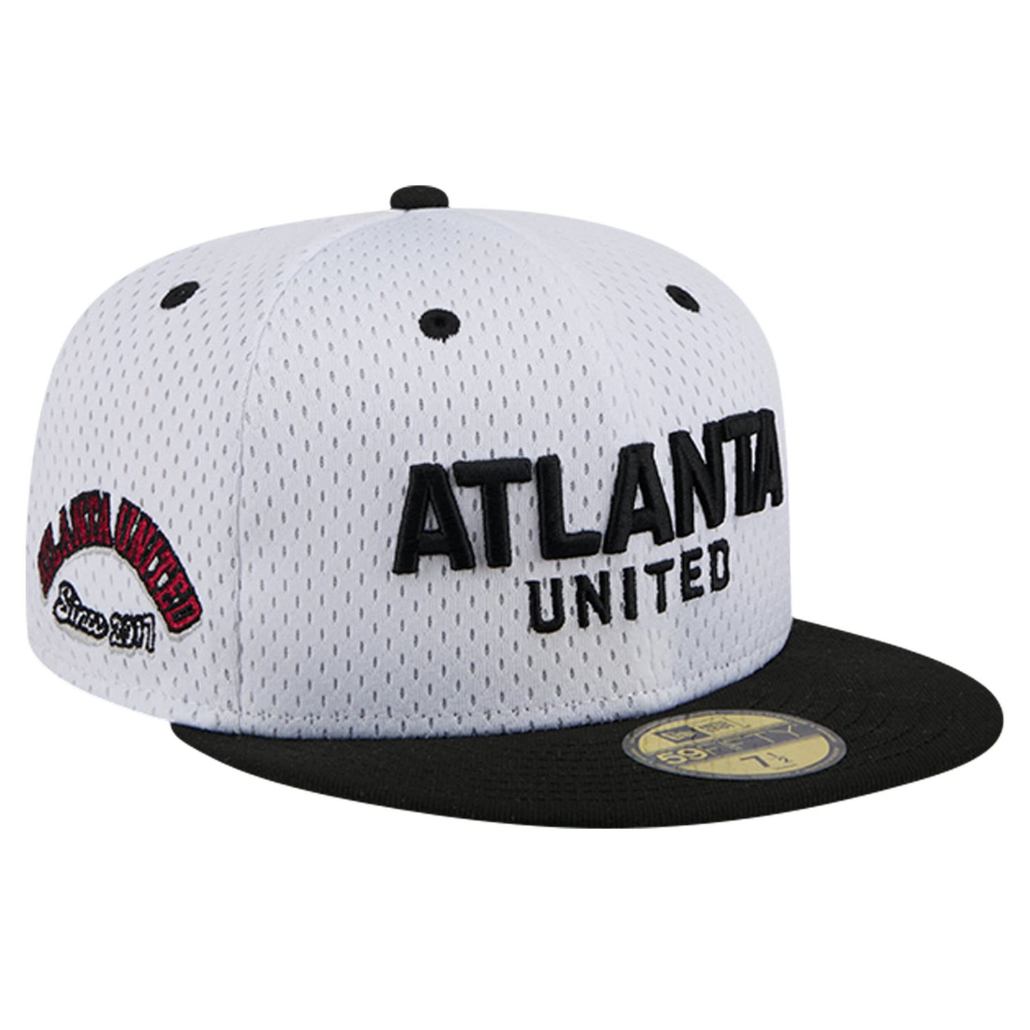 New Era Gray Atlanta United FC Throwback Mesh 59FIFTY Fitted Hat