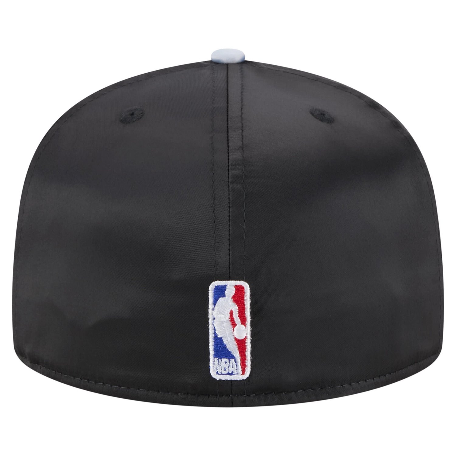 New Era Gray Brooklyn Nets Throwback Satin Vintage Pin Two-Tone 59FIFTY Fitted Hat - view number 4