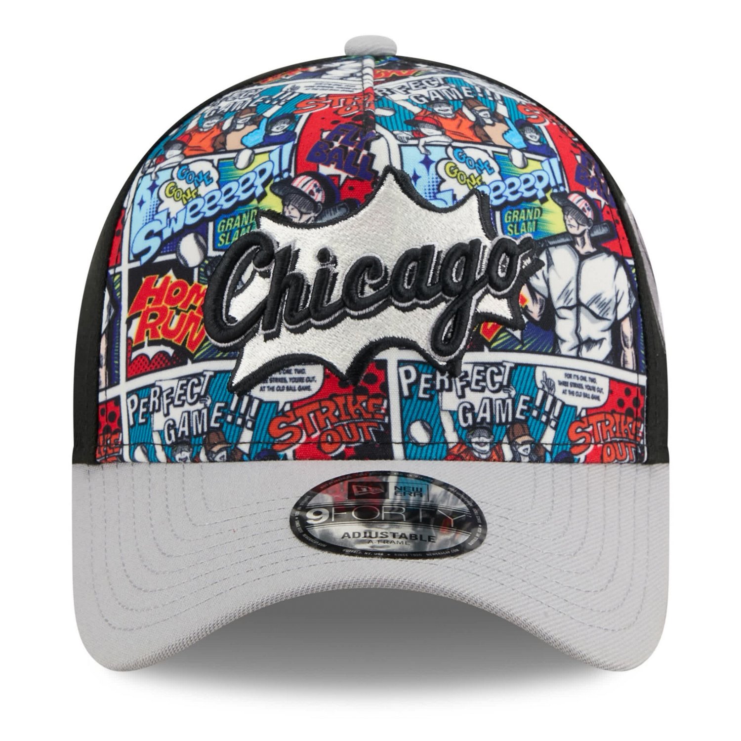 New Era Gray Chicago White Sox 2025 MLB Diamond Hero Edition A-Frame 9FORTY Adjustable Hat - view number 2