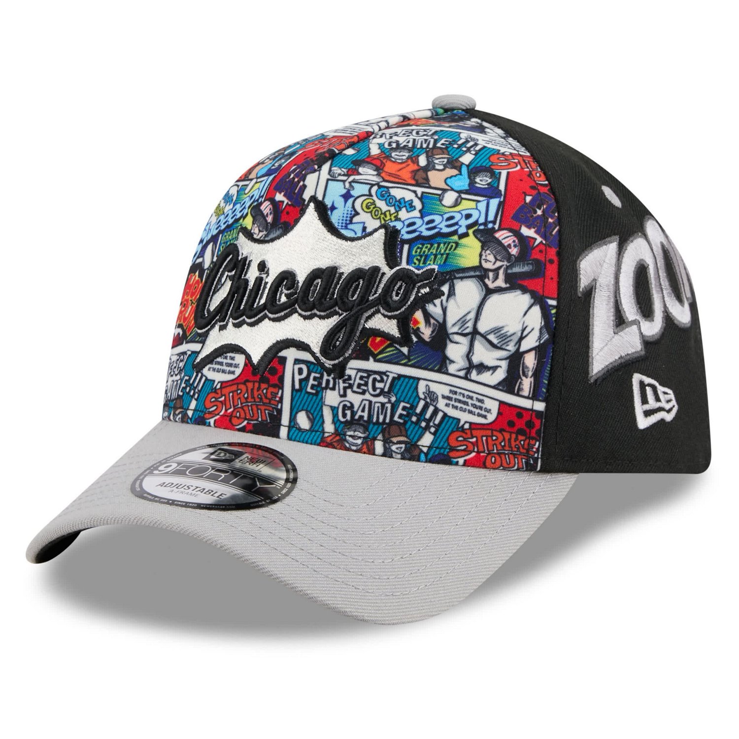 New Era Gray Chicago White Sox 2025 MLB Diamond Hero Edition A-Frame 9FORTY Adjustable Hat