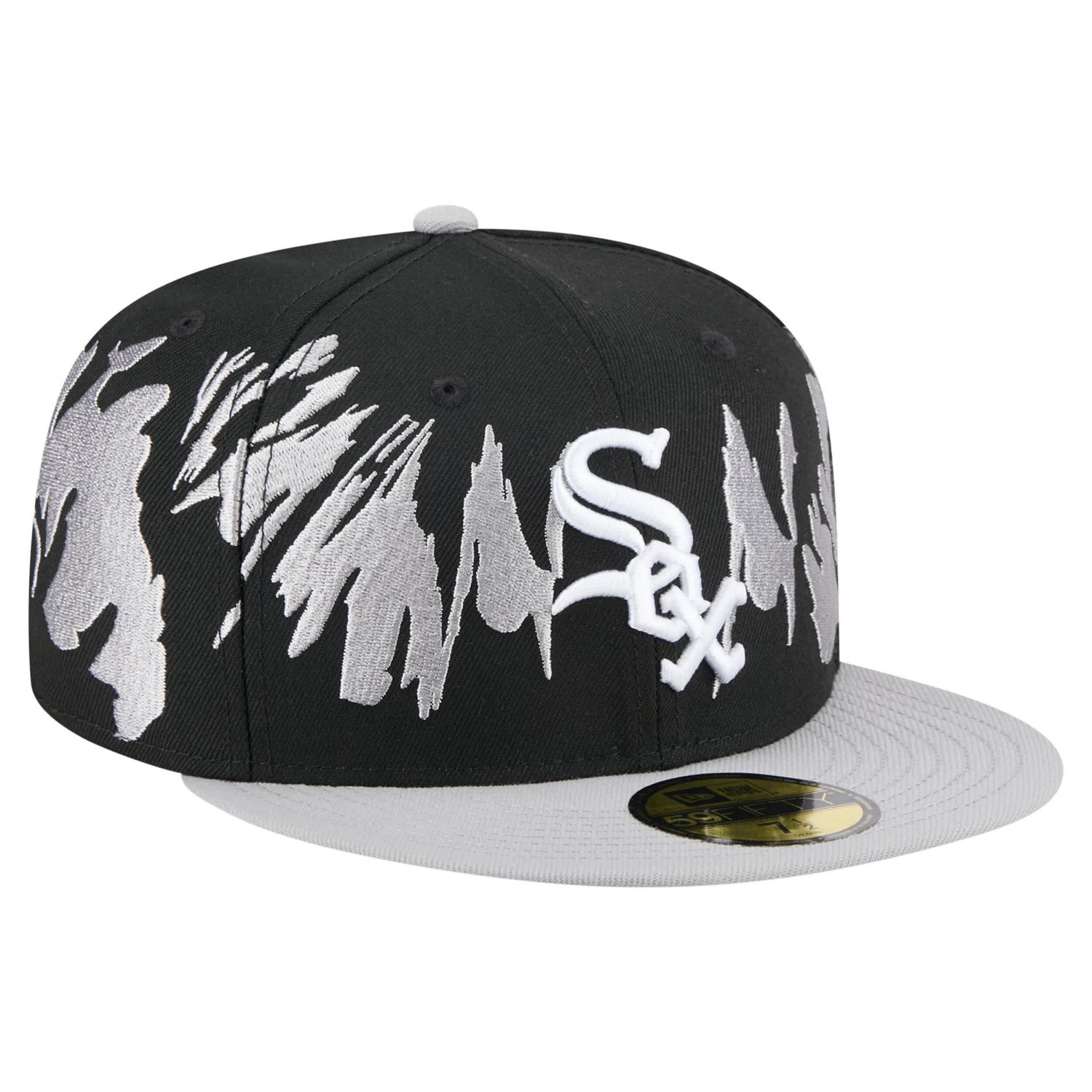 New Era Gray Chicago White Sox Retro Pattern 59FIFTY Fitted Hat