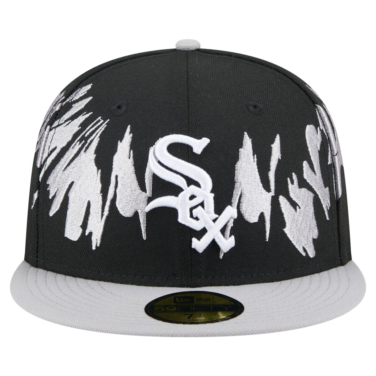 New Era Gray Chicago White Sox Retro Pattern 59FIFTY Fitted Hat