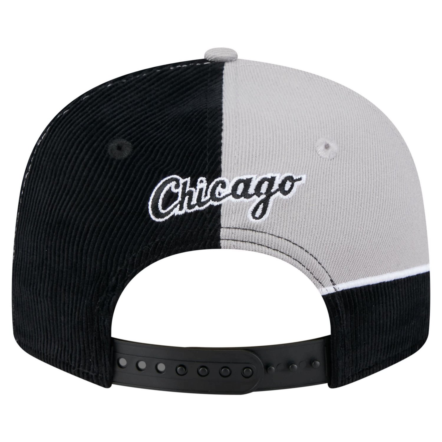 New Era Gray Chicago White Sox Retro Split Corduroy Snapback Hat - view number 4