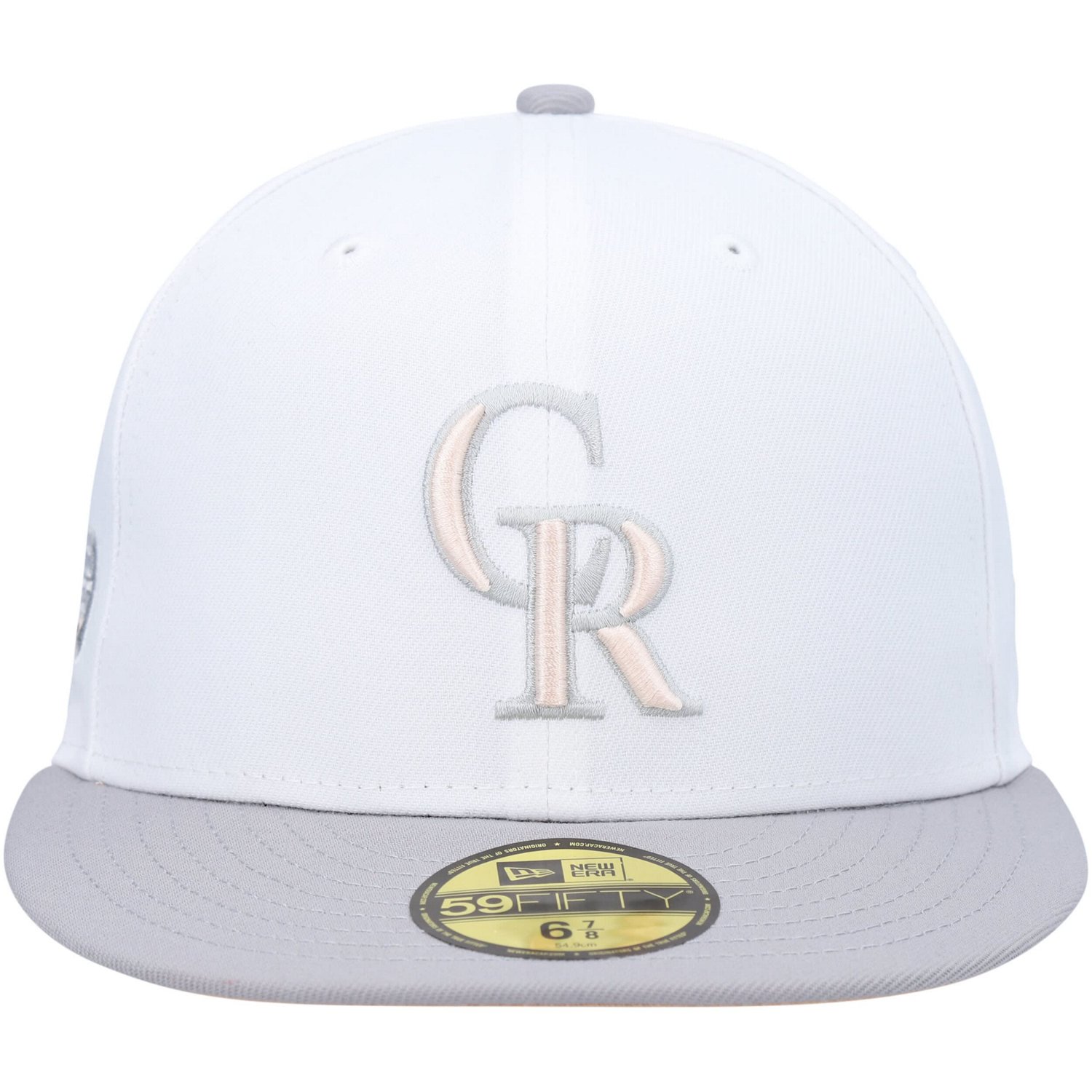 New Era /Gray Colorado Rockies 2007 World Series Side Patch Undervisor 59FIFTY Fitted Hat - view number 2