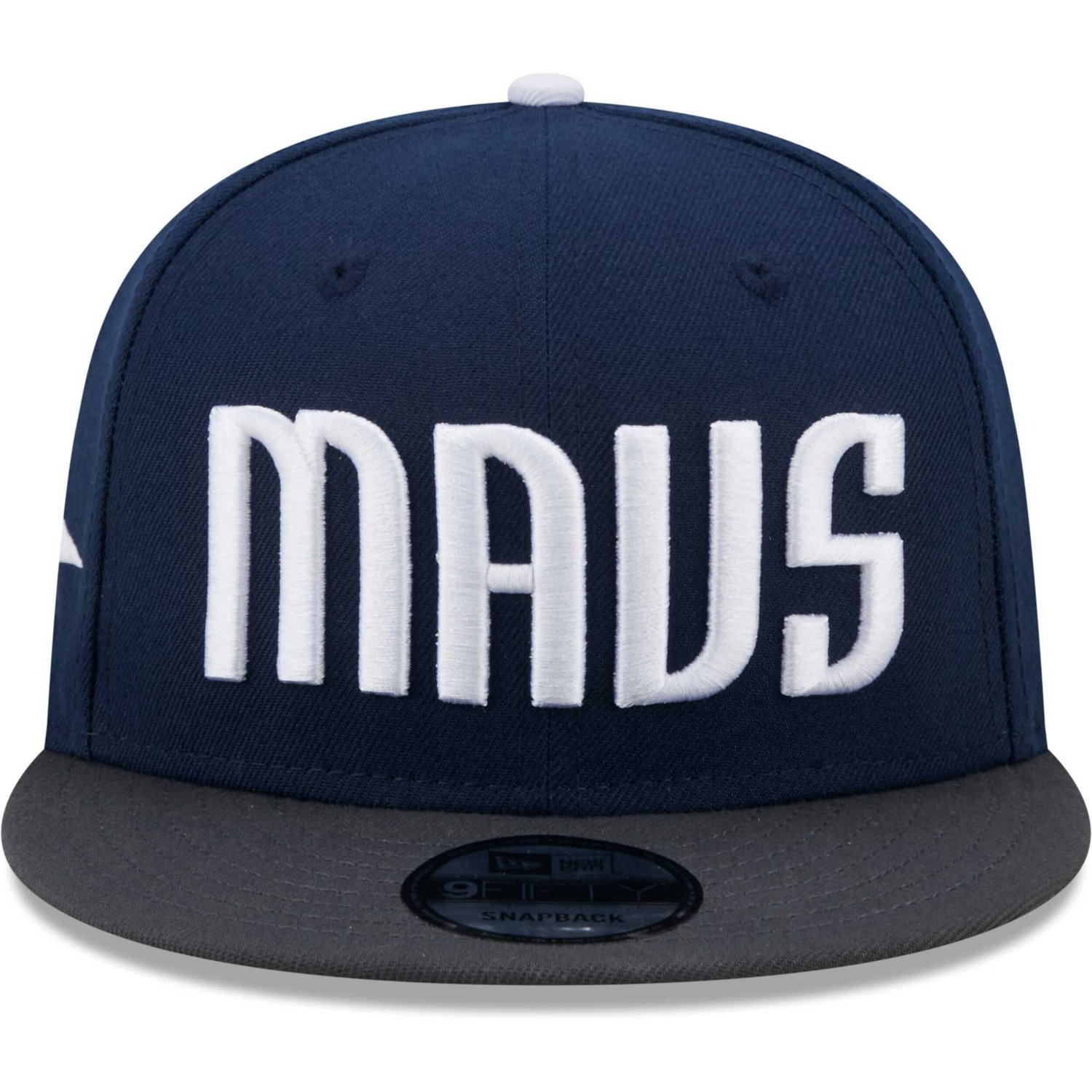 New Era Gray Dallas Mavericks Jersey Hook Statement Edition 9FIFTY Snapback Hat                                                  - view number 2