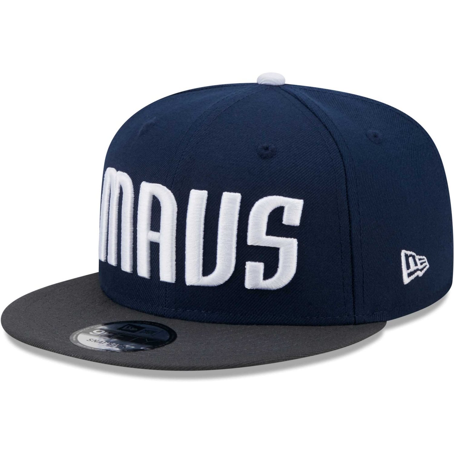 New Era Gray Dallas Mavericks Jersey Hook Statement Edition 9FIFTY Snapback Hat                                                  - view number 3