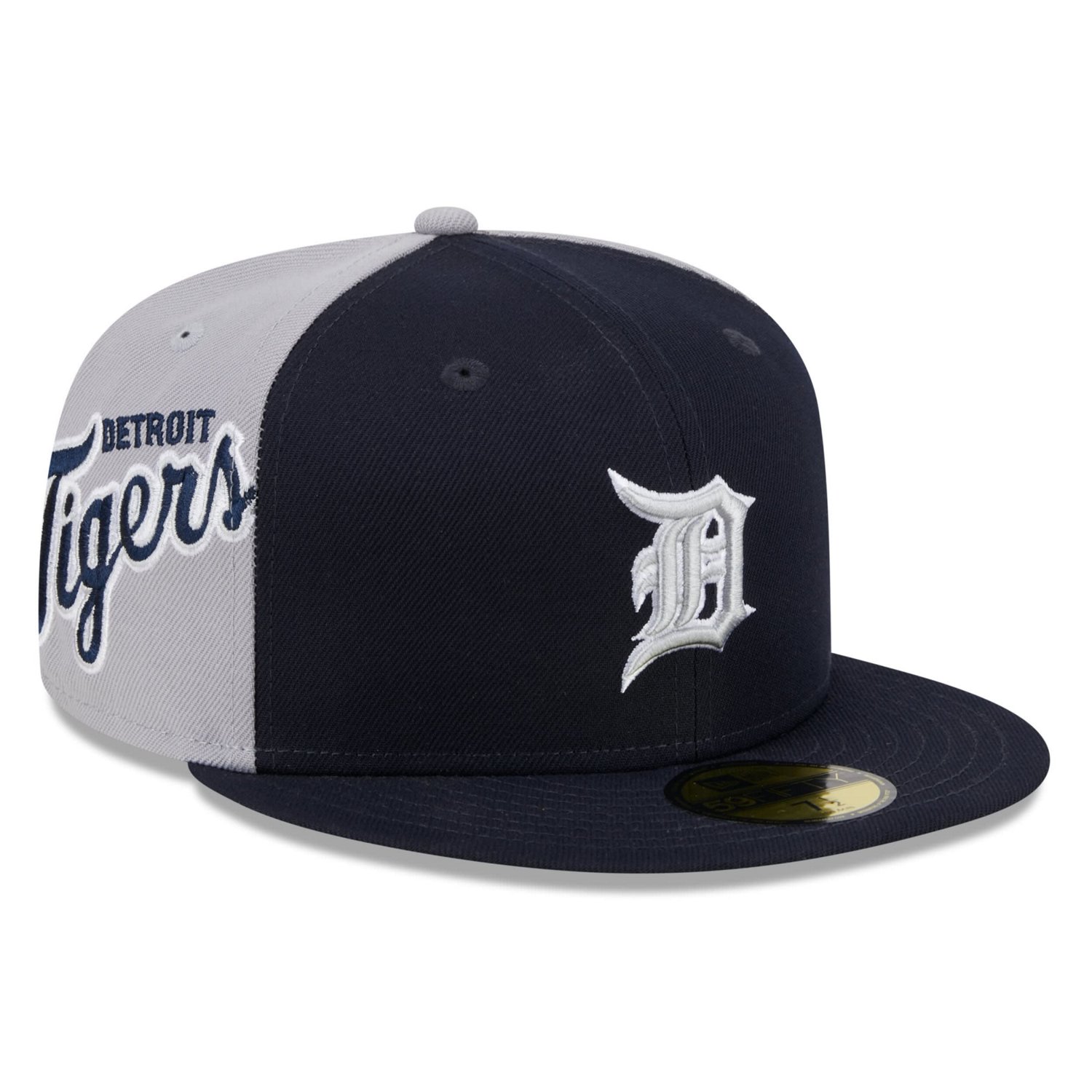 New Era Gray Detroit Tigers Gameday Sideswipe 59FIFTY Fitted Hat
