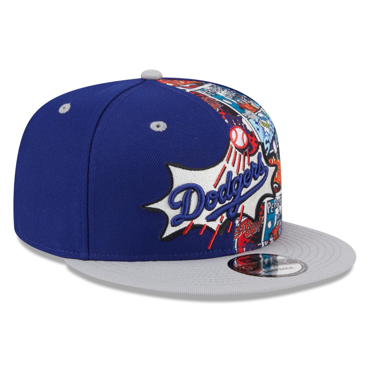 New Era Gray Los Angeles Dodgers 2025 MLB Diamond Hero Edition 9FIFTY Snapback Hat - view number 3