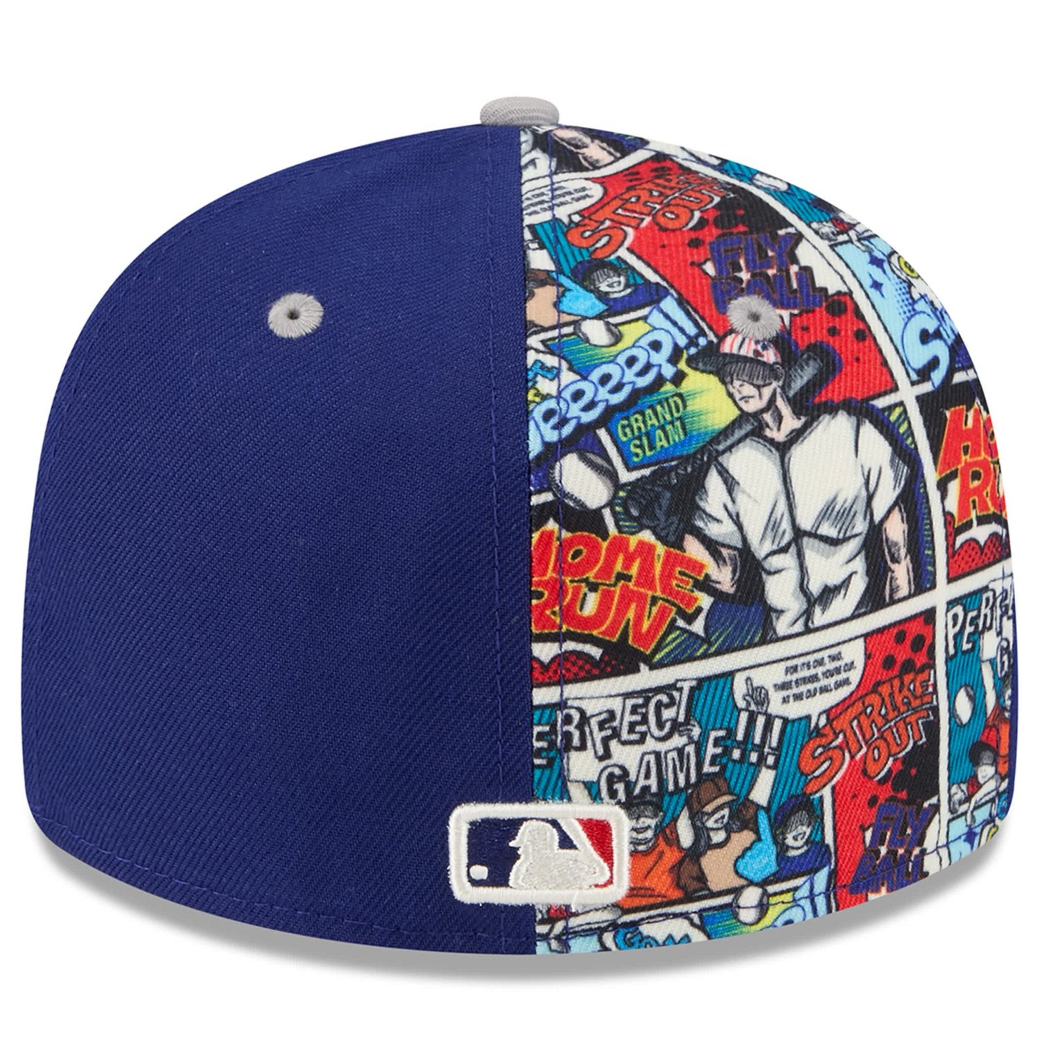 New Era Gray Los Angeles Dodgers 2025 MLB Diamond Hero Edition Low Profile 59FIFTY Fitted Hat - view number 4