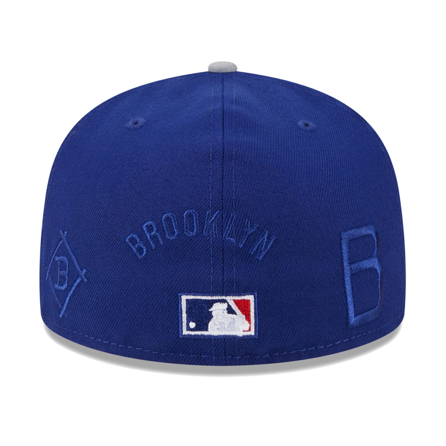 New Era /Gray Los Angeles Dodgers Multi Logo 59FIFTY Fitted Hat                                                                  - view number 4