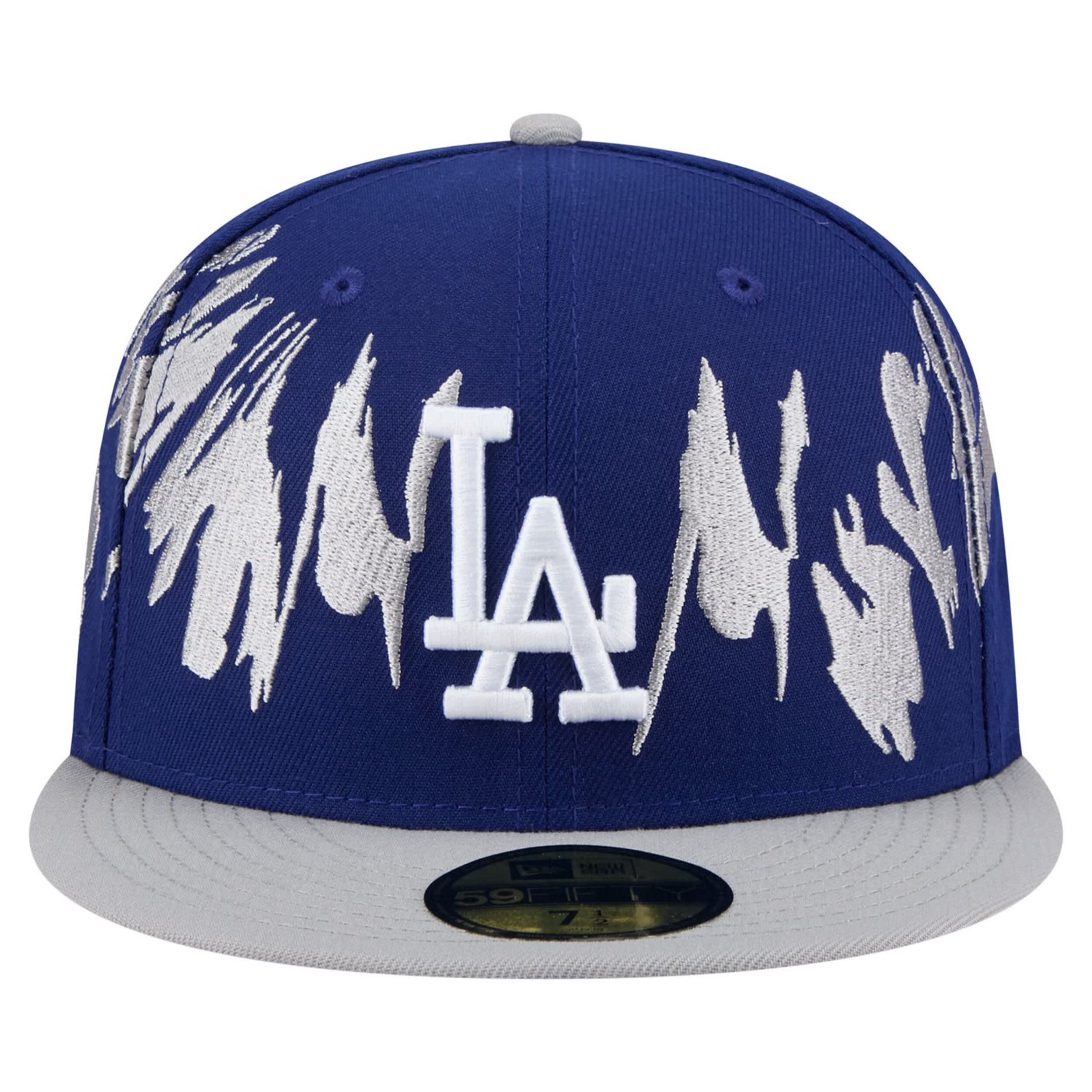 New Era Gray Los Angeles Dodgers Retro Pattern 59FIFTY Fitted Hat