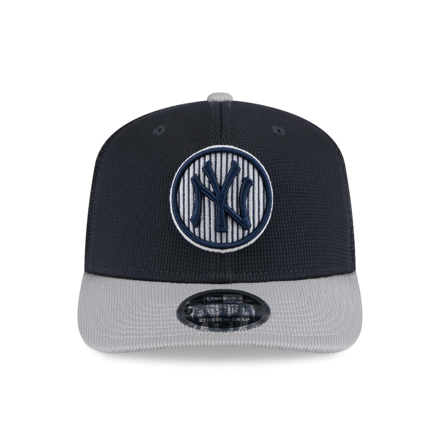 New Era Gray New York Yankees 2025 Batting Practice 9SEVENTY Stretch-Snap Trucker Hat                                            - view number 2