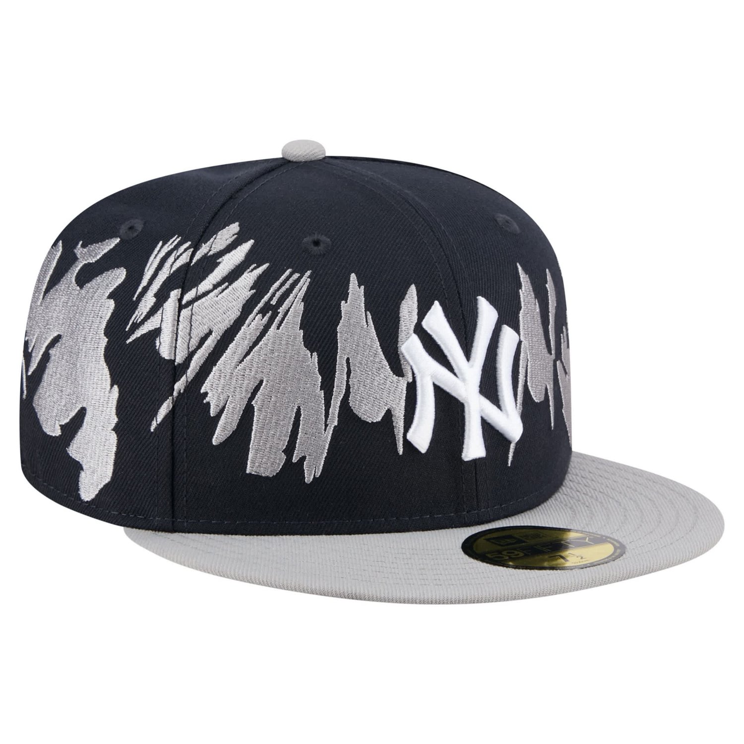 New Era Gray New York Yankees Retro Pattern 59FIFTY Fitted Hat