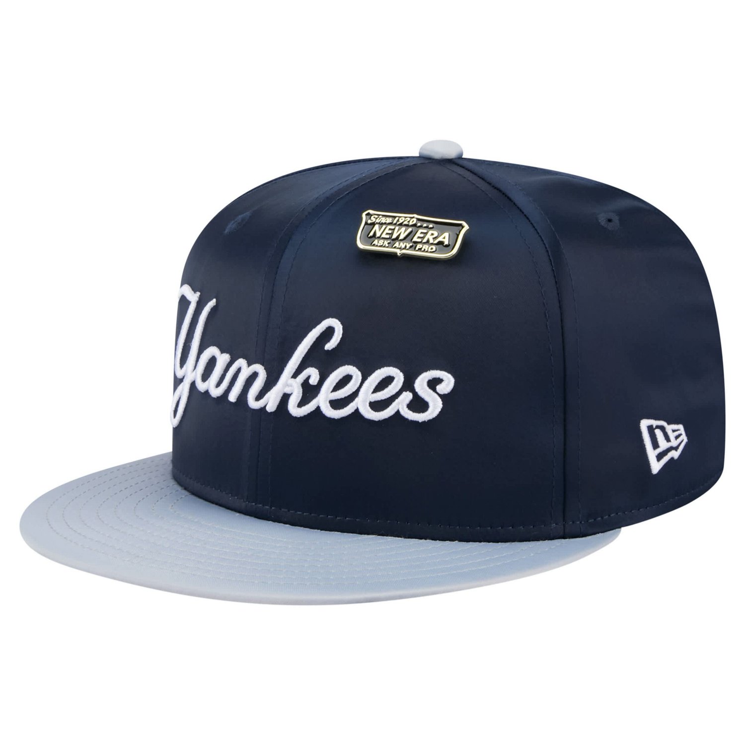 New Era Gray New York Yankees Satin 59FIFTY Fitted Hat - view number 3