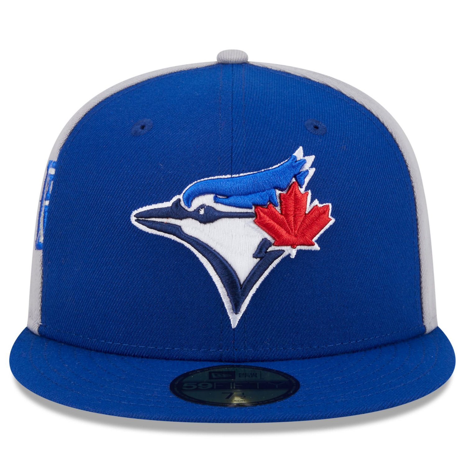 New Era Gray Toronto Blue Jays Gameday Sideswipe 59FIFTY Fitted Hat - view number 2