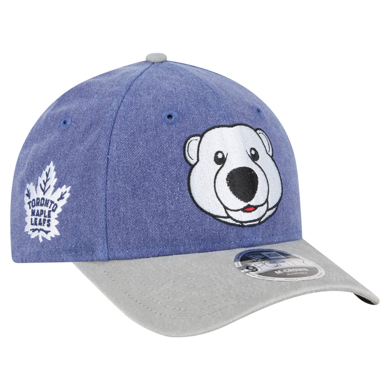 New Era Gray Toronto Maple Leafs Mascot 2-Tone 9FORTY Adjustable Hat - view number 1