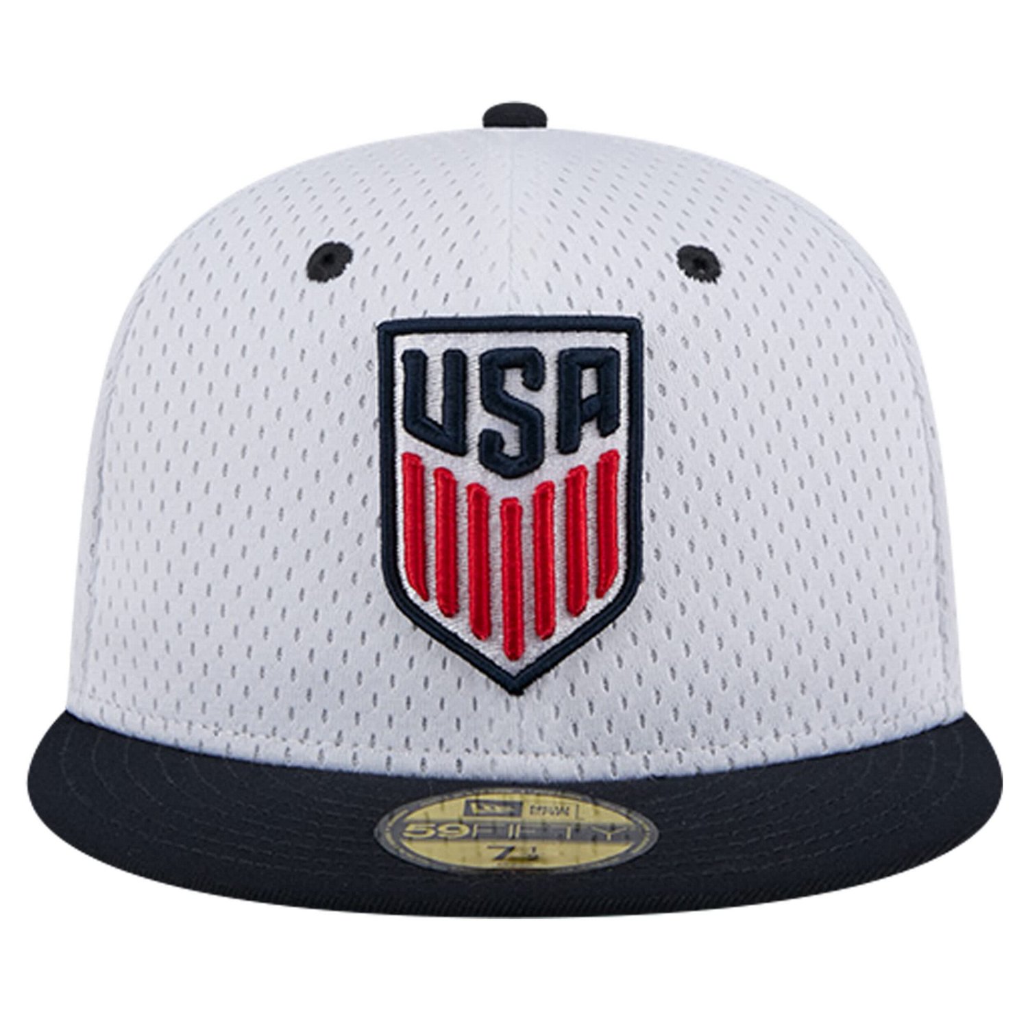 New Era Gray USMNT Throwback Mesh 59FIFTY Fitted Hat                                                                             - view number 2