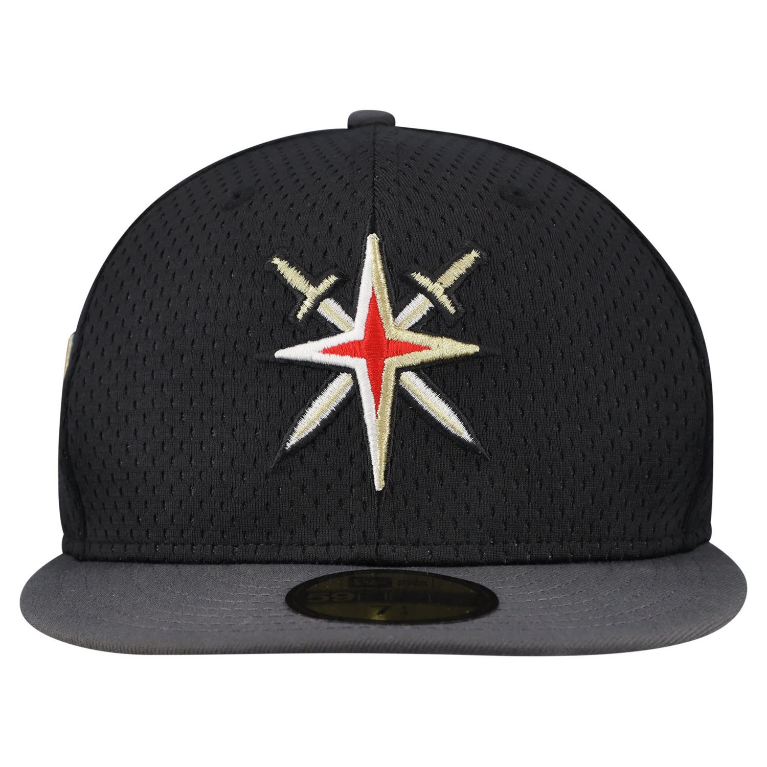 New Era Gray Vegas Golden Knights Mesh Crown Two-Tone 59FIFTY Fitted Hat - view number 2