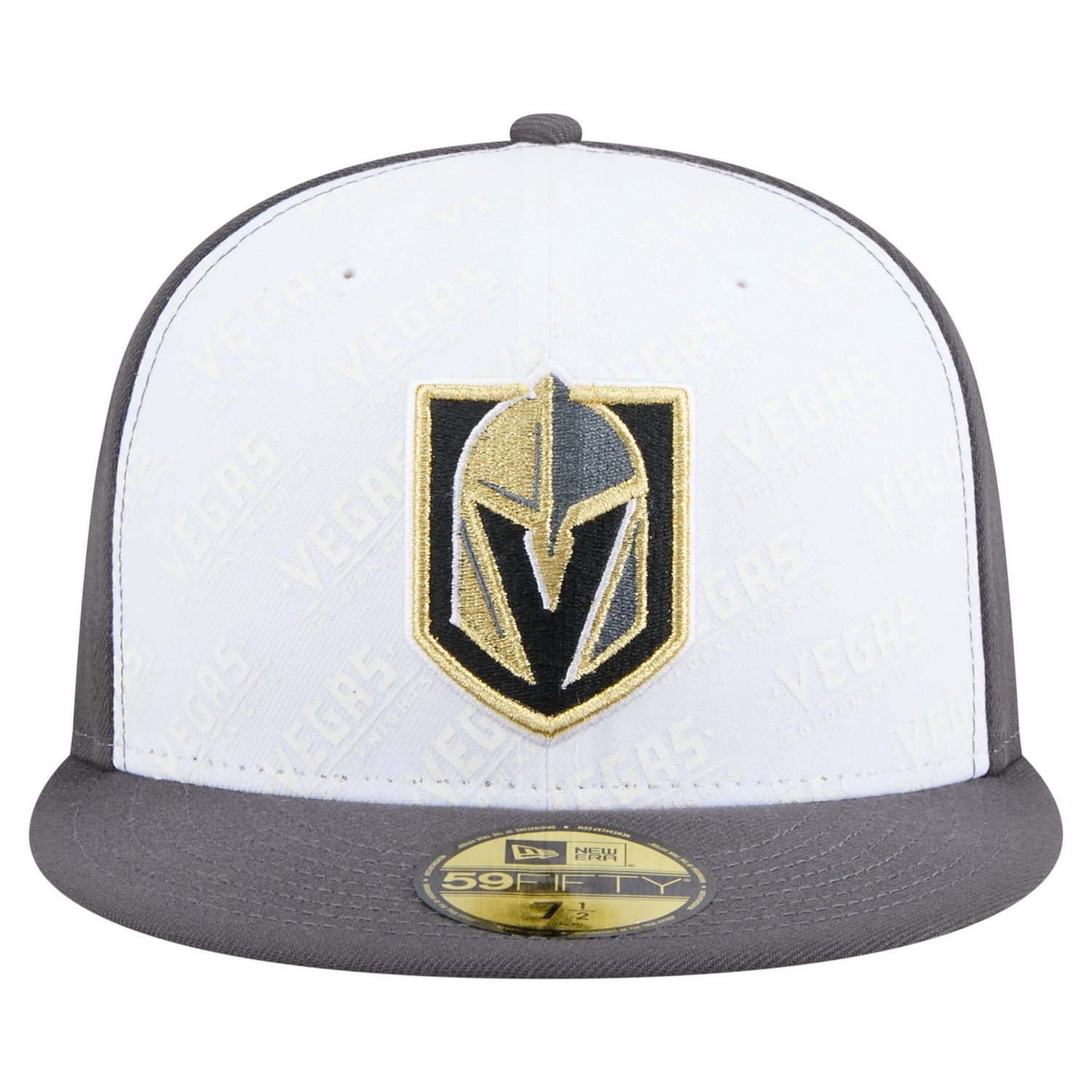 New Era Gray Vegas Golden Knights Repeat Two-Tone 59FIFTY Fitted Hat - view number 2