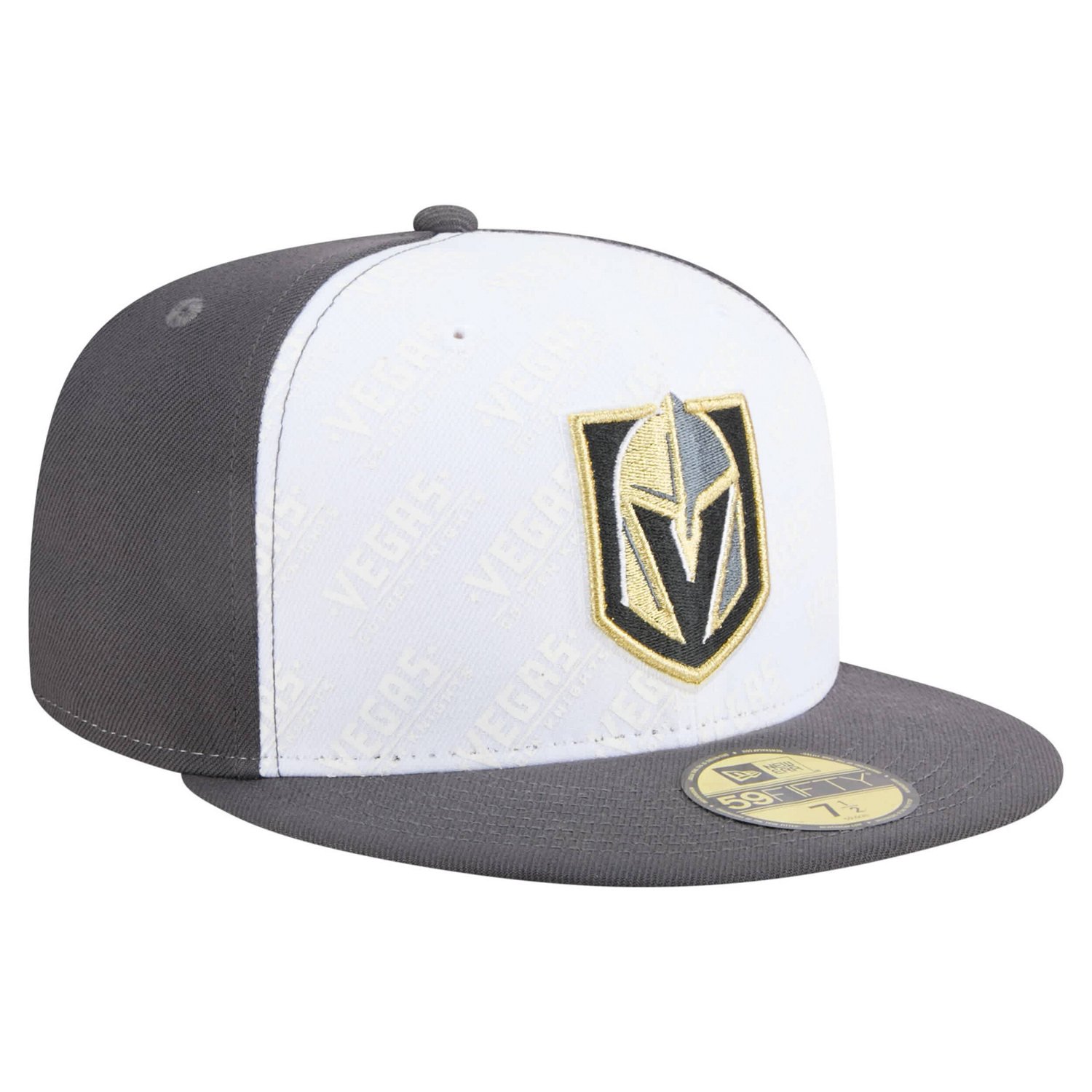New Era Gray Vegas Golden Knights Repeat Two-Tone 59FIFTY Fitted Hat - view number 3
