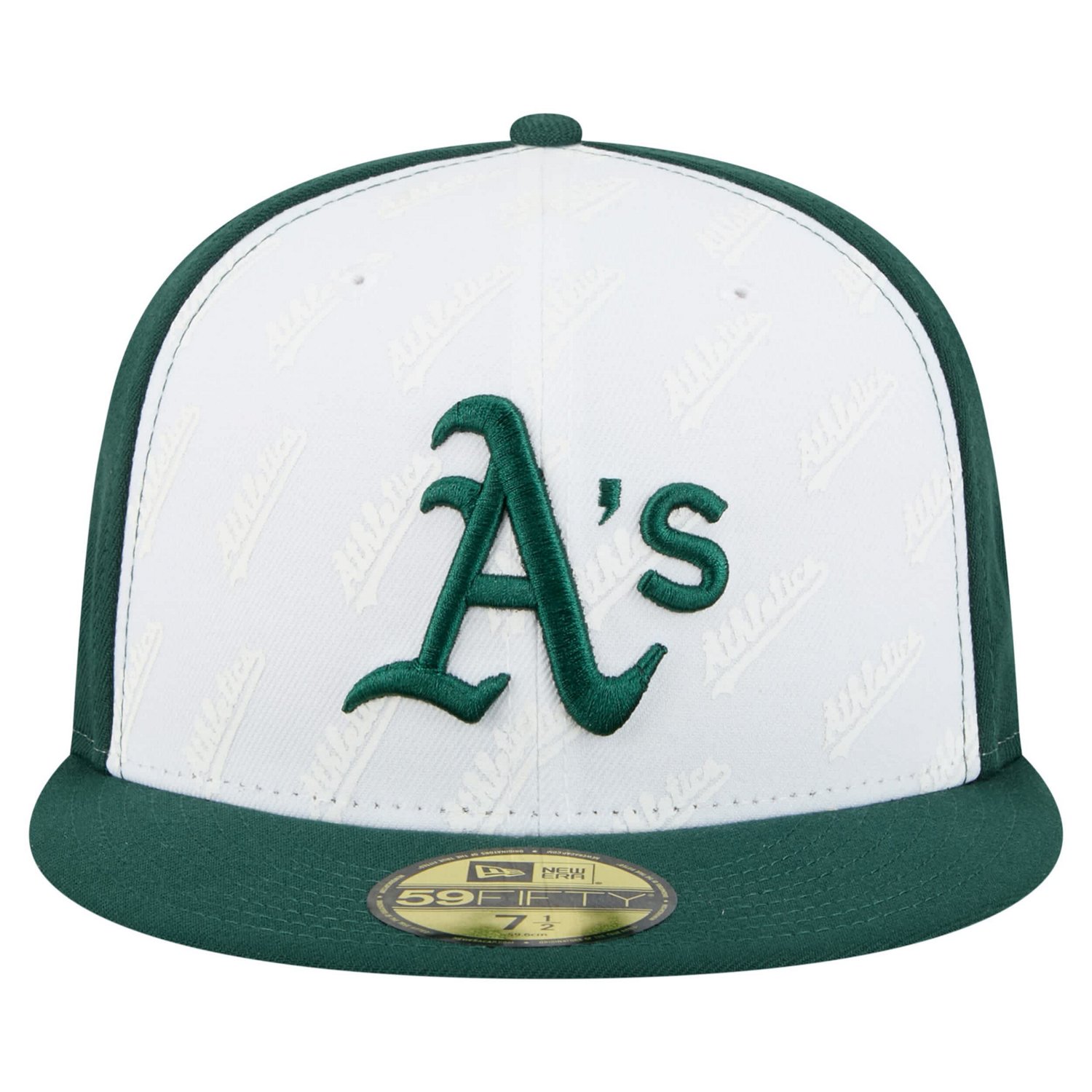 New Era Green Athletics Repeat 59FIFTY Fitted Hat