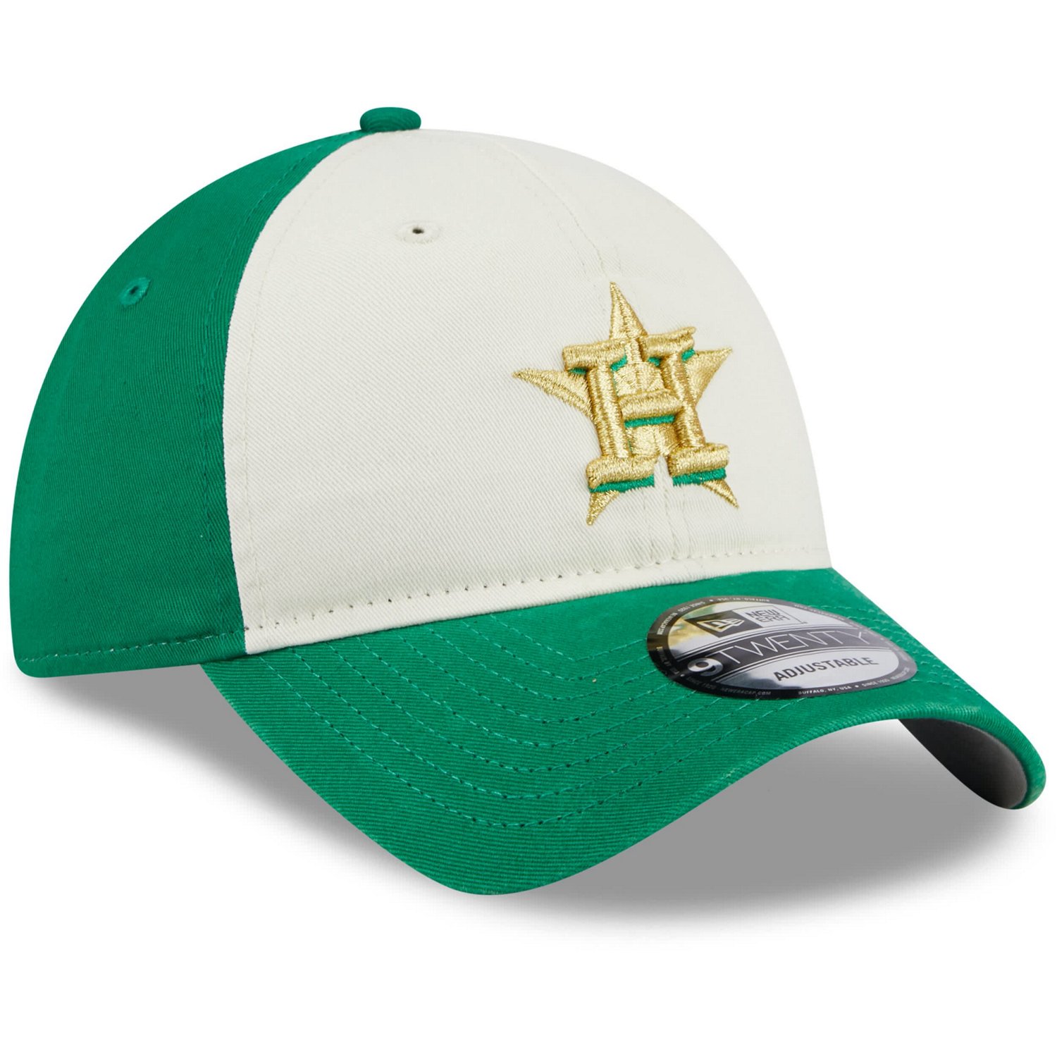 New Era Green Houston Astros 2024 St Patrick's Day 9TWENTY Adjustable Hat