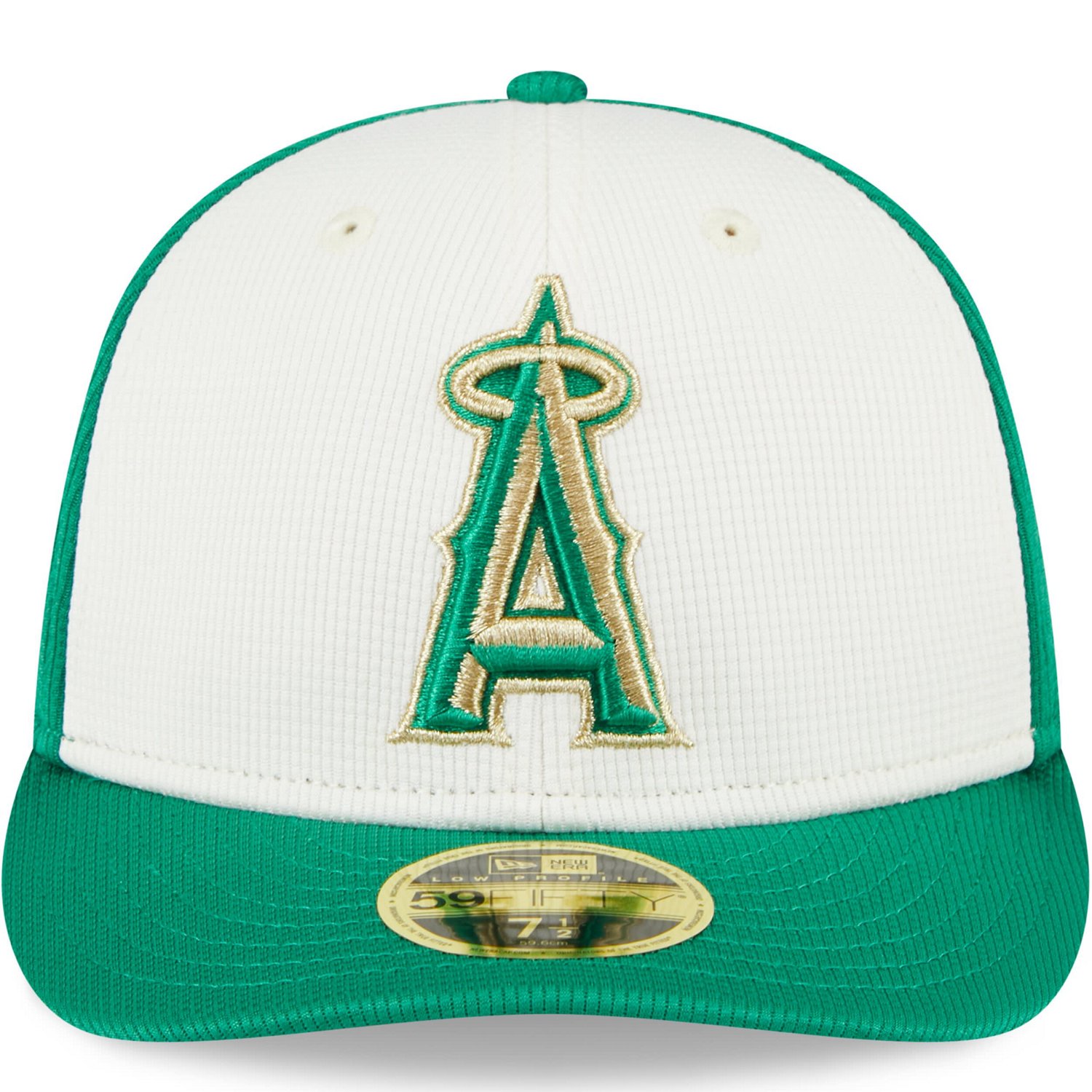 New Era /Green Los Angeles Angels 2024 St Patrick's Day Low Profile 59FIFTY Fitted Hat - view number 2