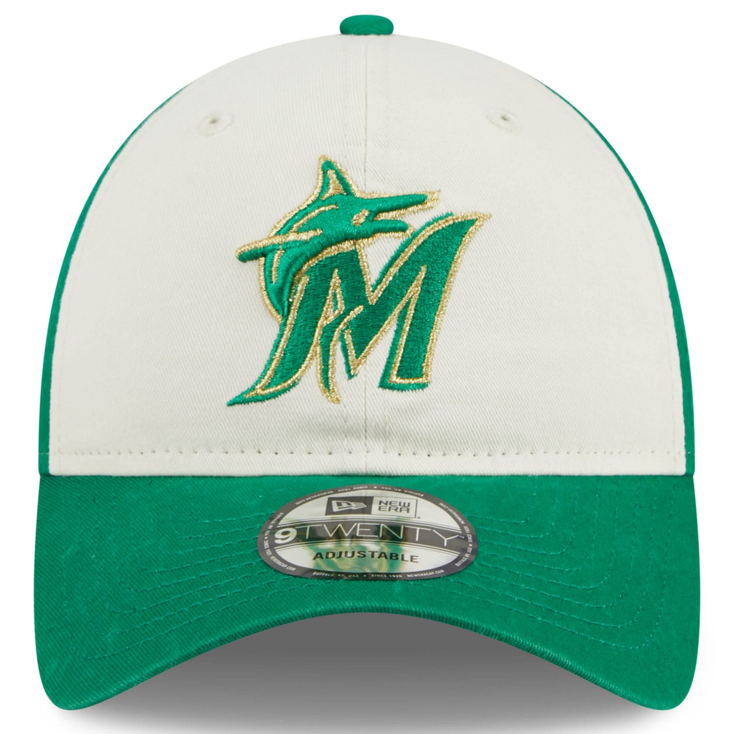 New Era Green Miami Marlins 2024 St Patrick's Day 9TWENTY Adjustable Hat - view number 2