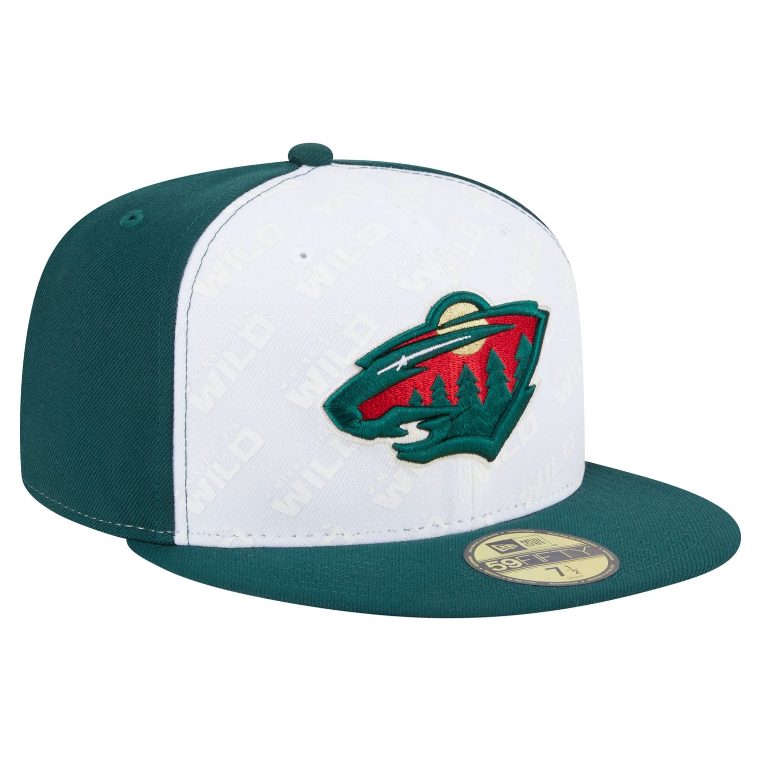 New Era Green Minnesota Wild Repeat Two-Tone 59FIFTY Fitted Hat - view number 3