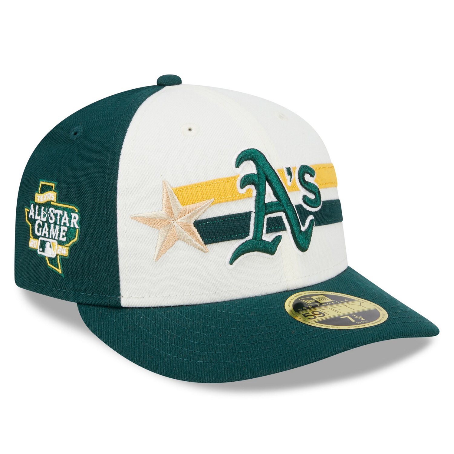 New Era Green Oakland Athletics 2024 MLB All Star Game Workout Low Profile 59FIFTY Fitted Hat Academy