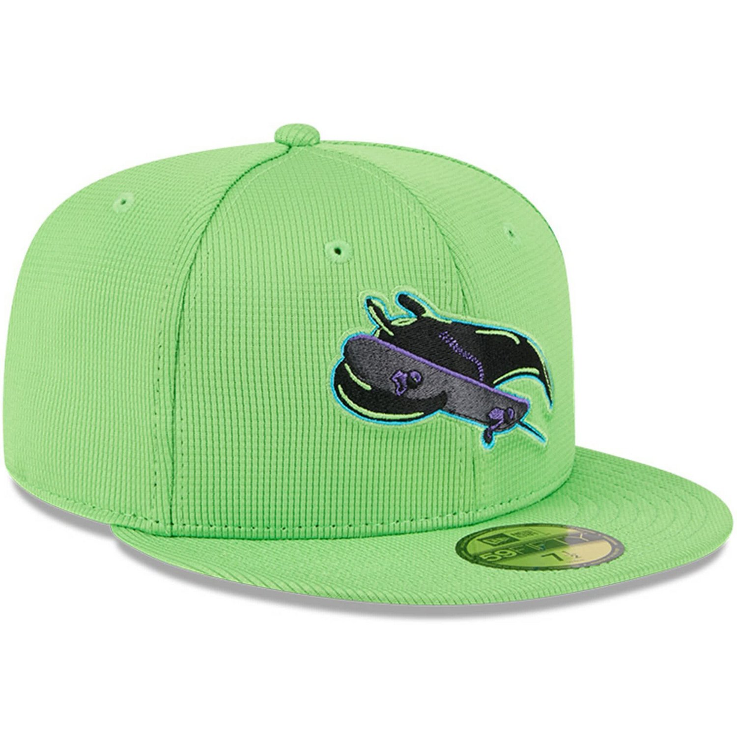 New Era Green Tampa Bay Rays City Connect Batting Practice 59FIFTY Fitted Hat - view number 3