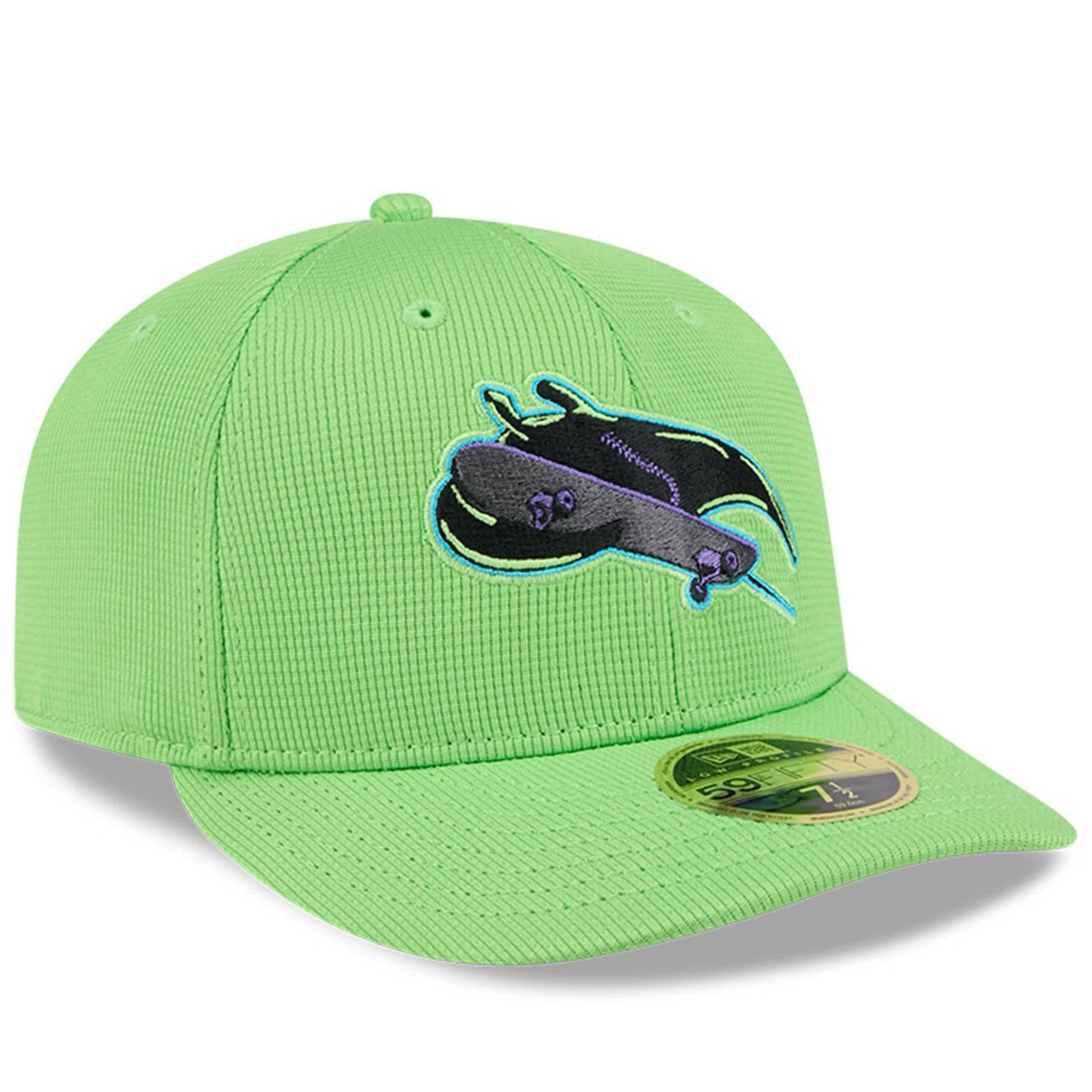 New Era Green Tampa Bay Rays City Connect Batting Practice Low Profile 59FIFTY Fitted Hat - view number 3