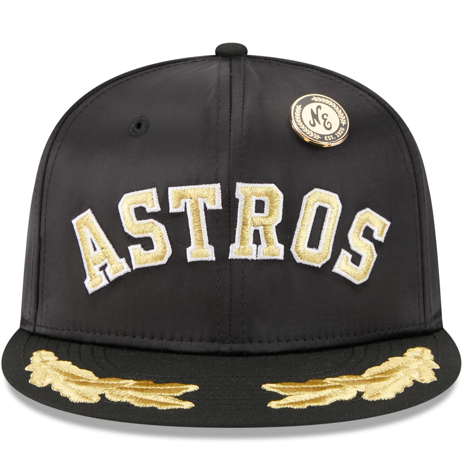 New Era Houston Astros 2025 59FIFTY Day Gold Leaf 59FIFTY Fitted Hat - view number 2